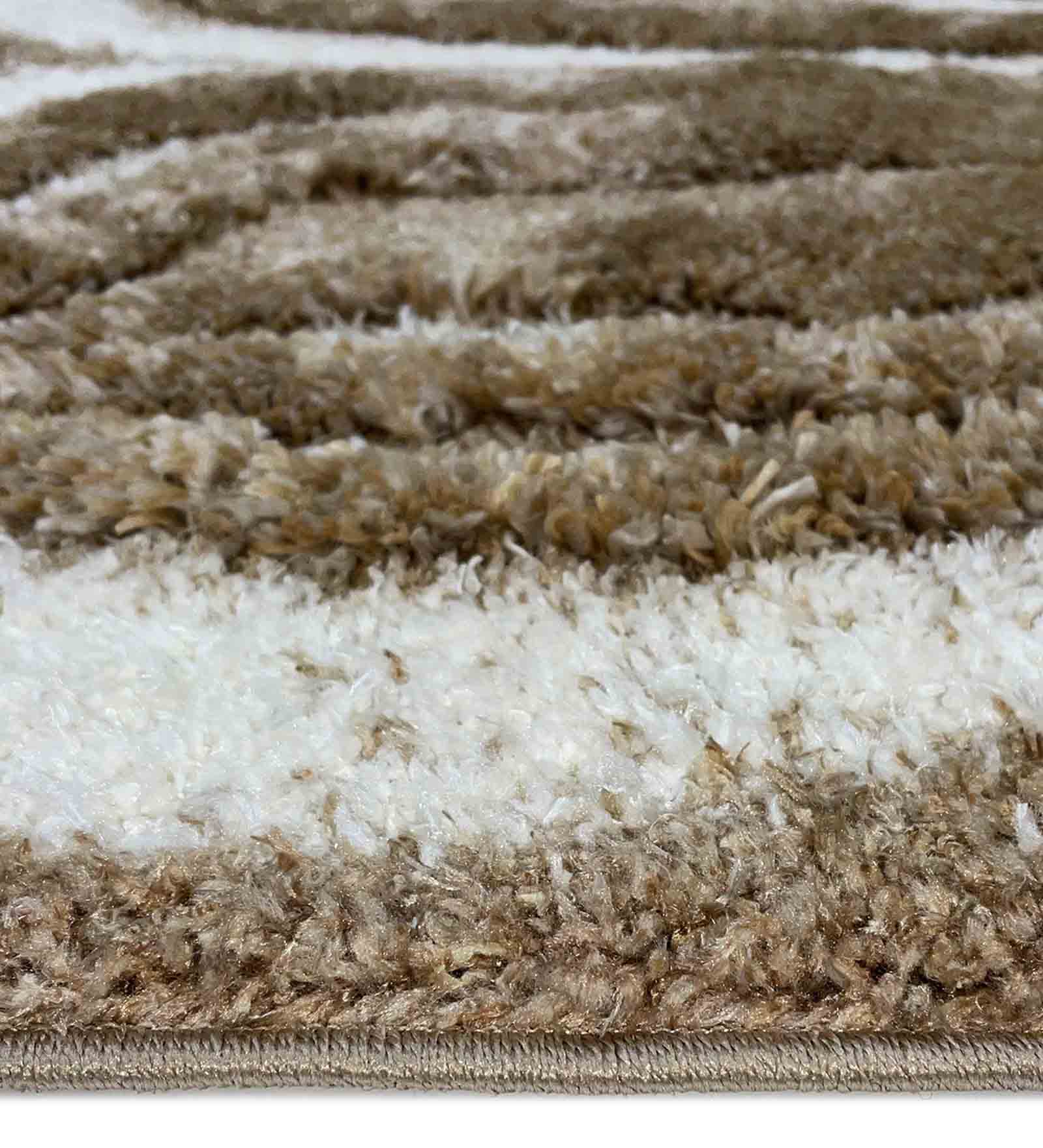 Husky Ripple Shaggy Carpet Beige