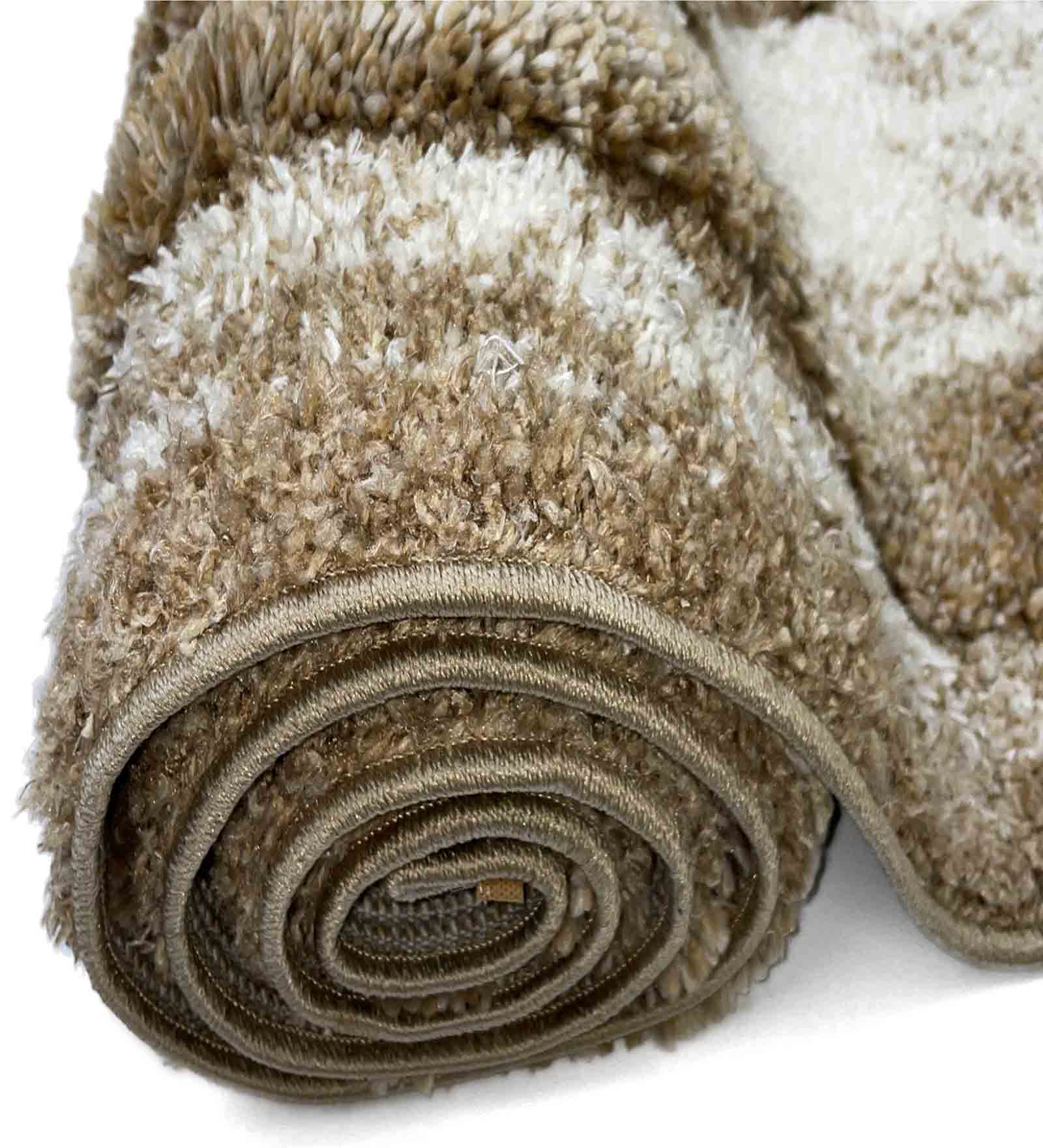 Husky Ripple Shaggy Carpet Beige