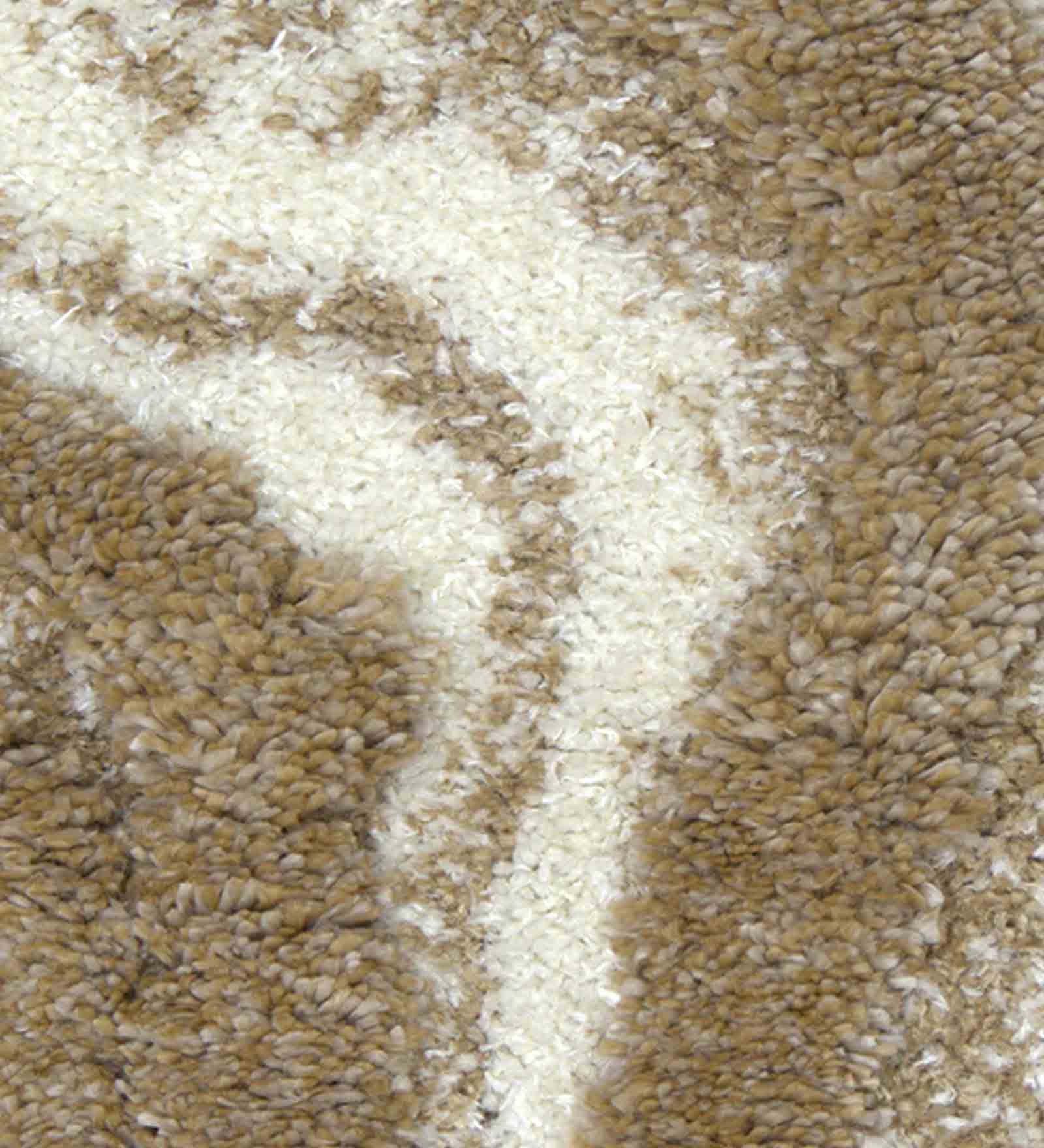 Husky Ripple Shaggy Carpet Beige