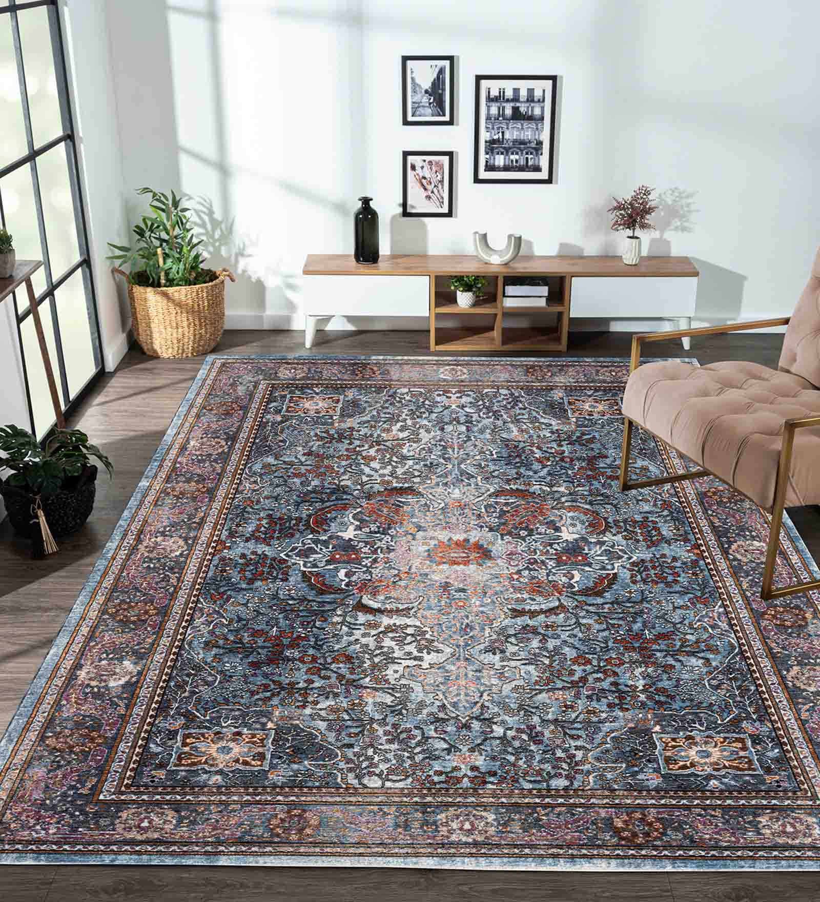 Paolo Classical Carpet D.Blue