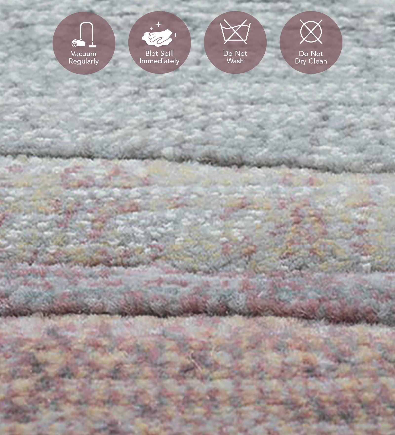 Aquarius Abstract Machine Made Runner Grey