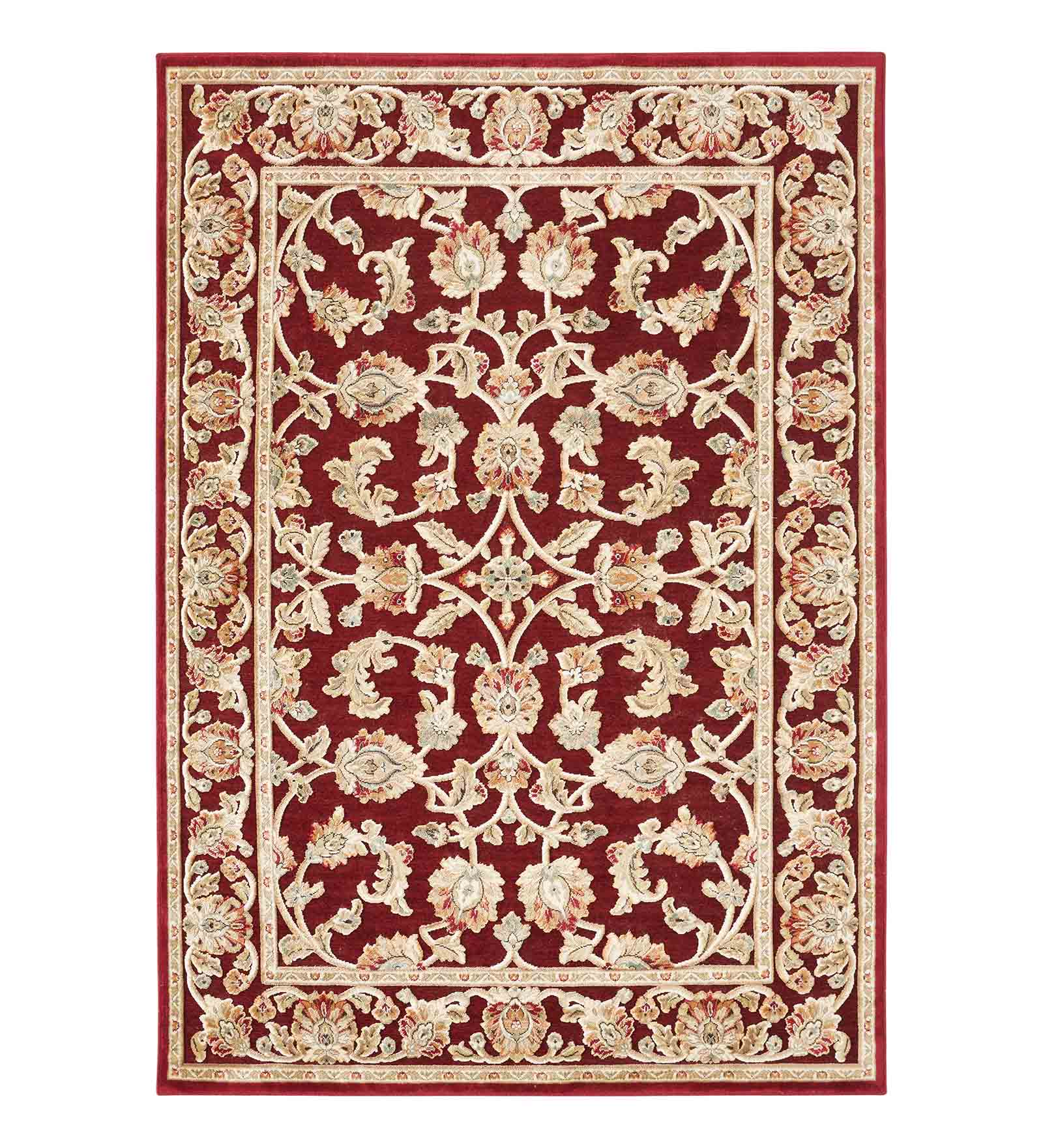 Genova Classical Carpet Red and Beige