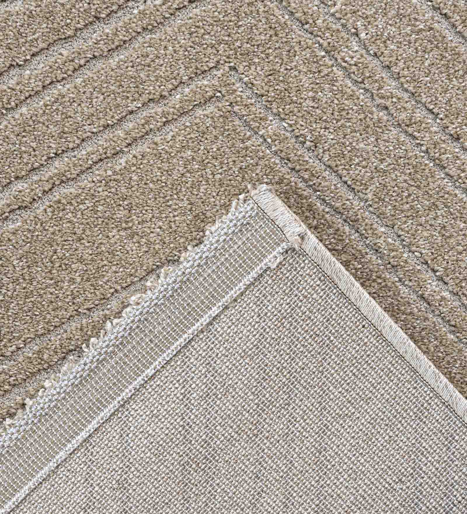 Trentino Abstract Machine Made Carpet Beige