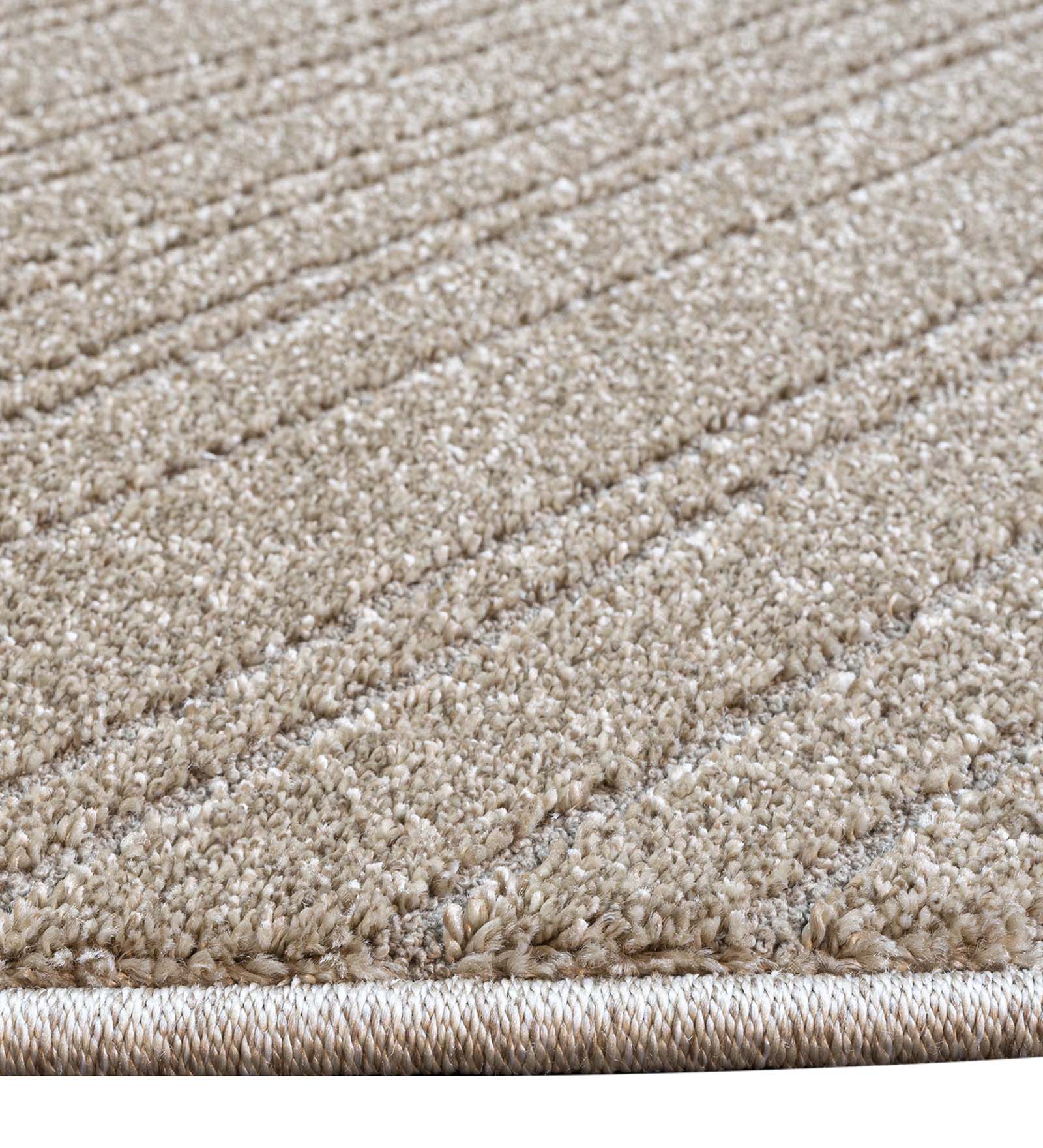 Trentino Abstract Machine Made Carpet Beige