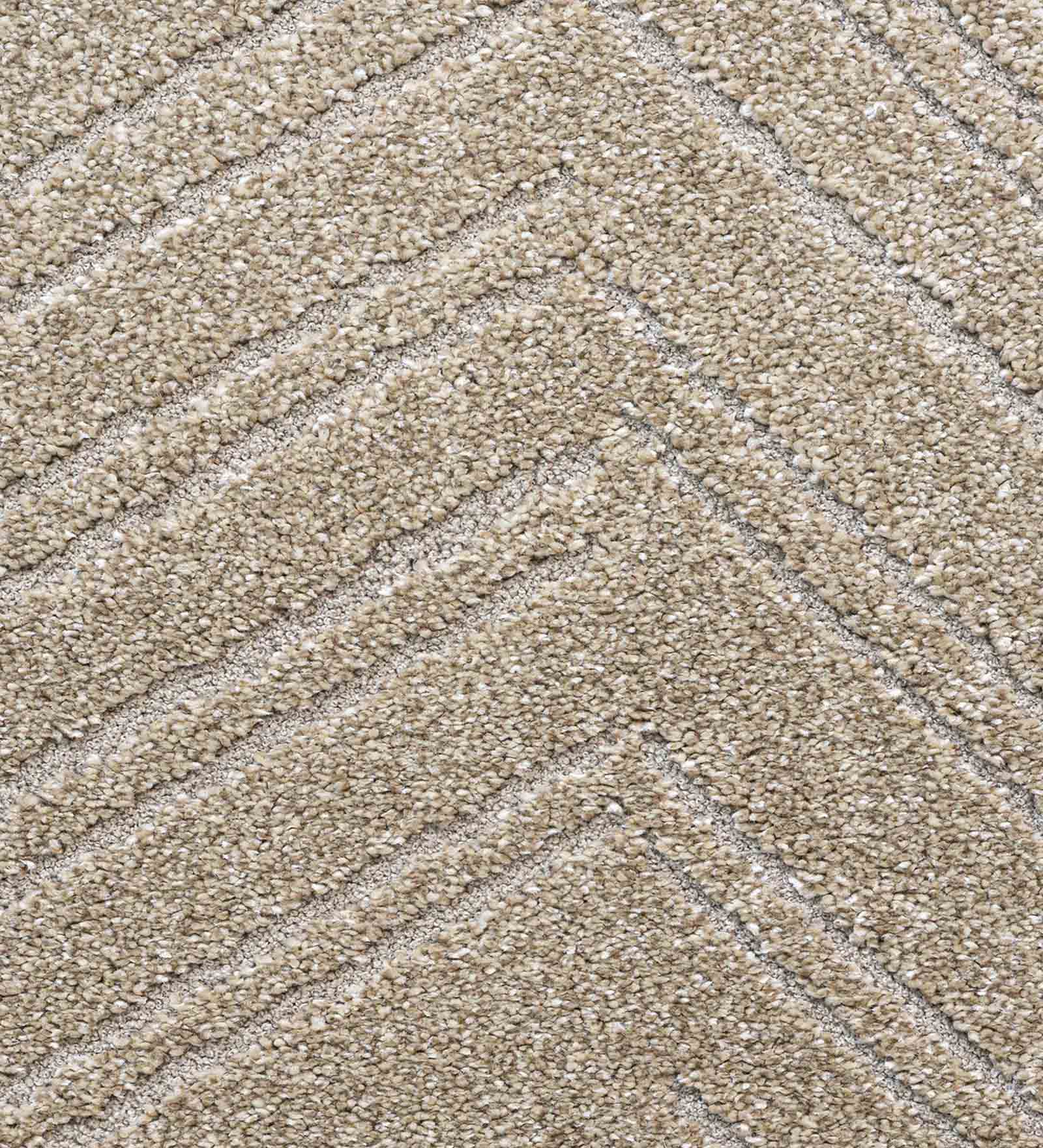 Trentino Abstract Machine Made Carpet Beige