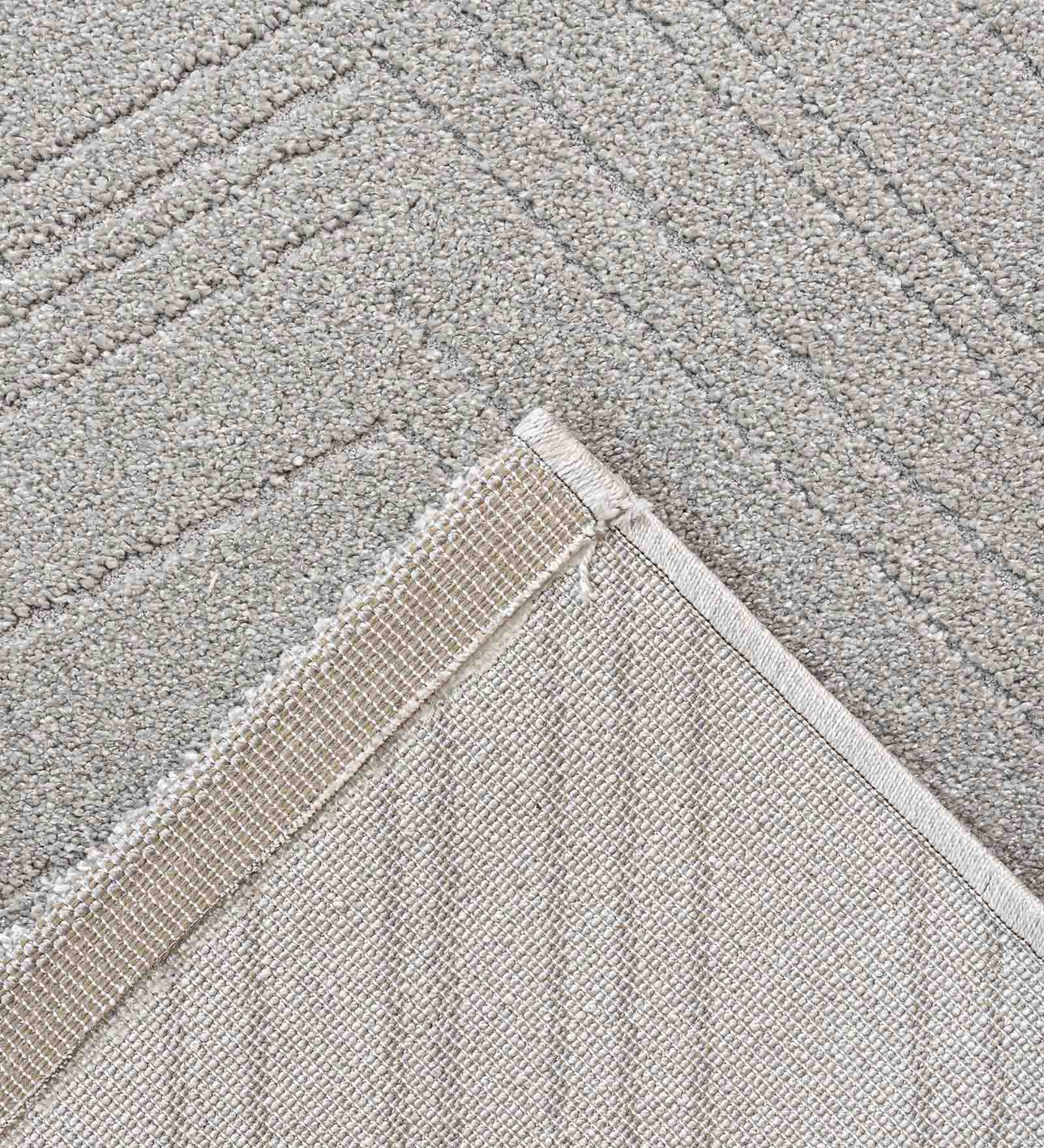 Trentino Abstract Machine Made Carpet Grey