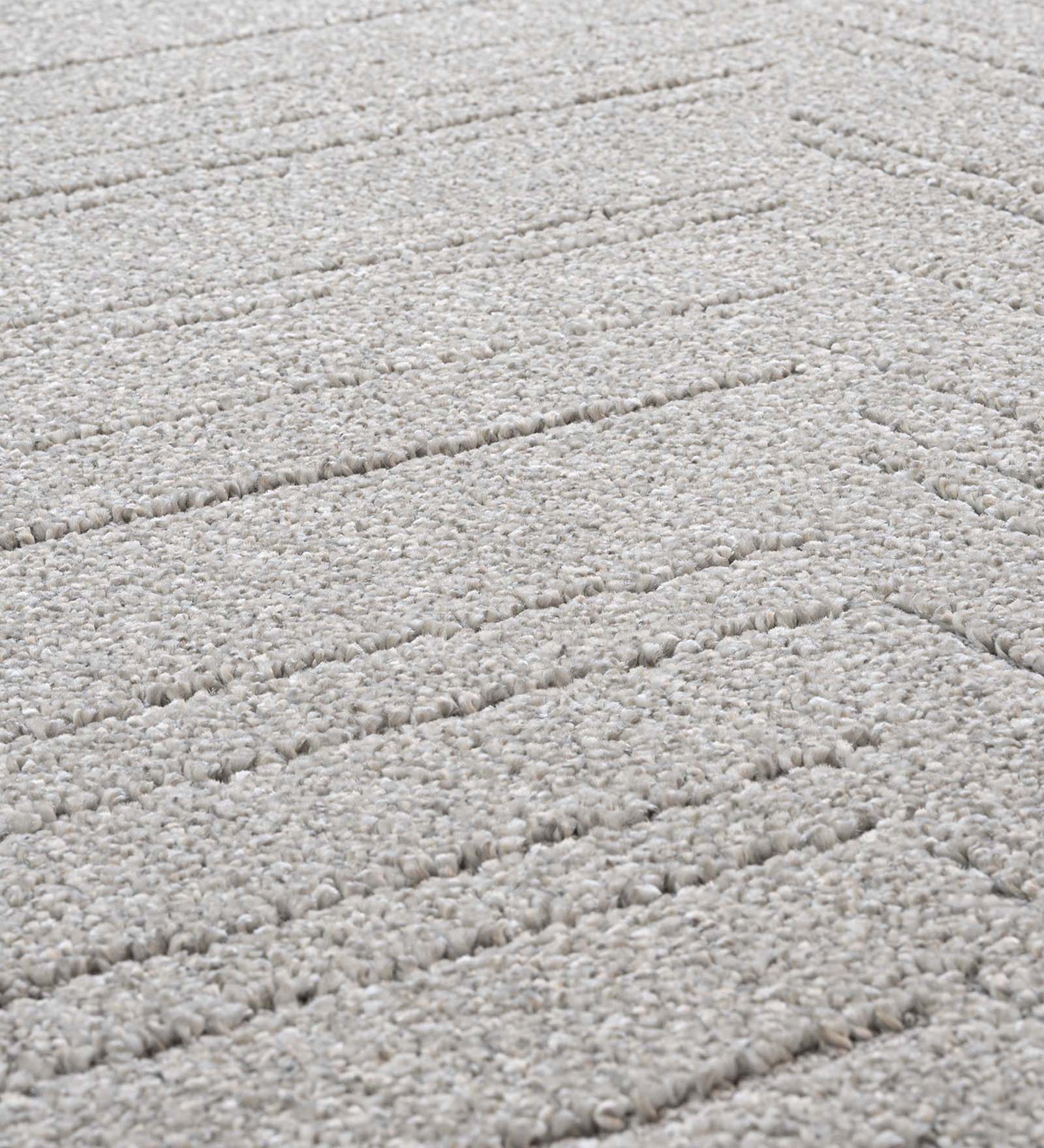 Trentino Abstract Machine Made Carpet Grey