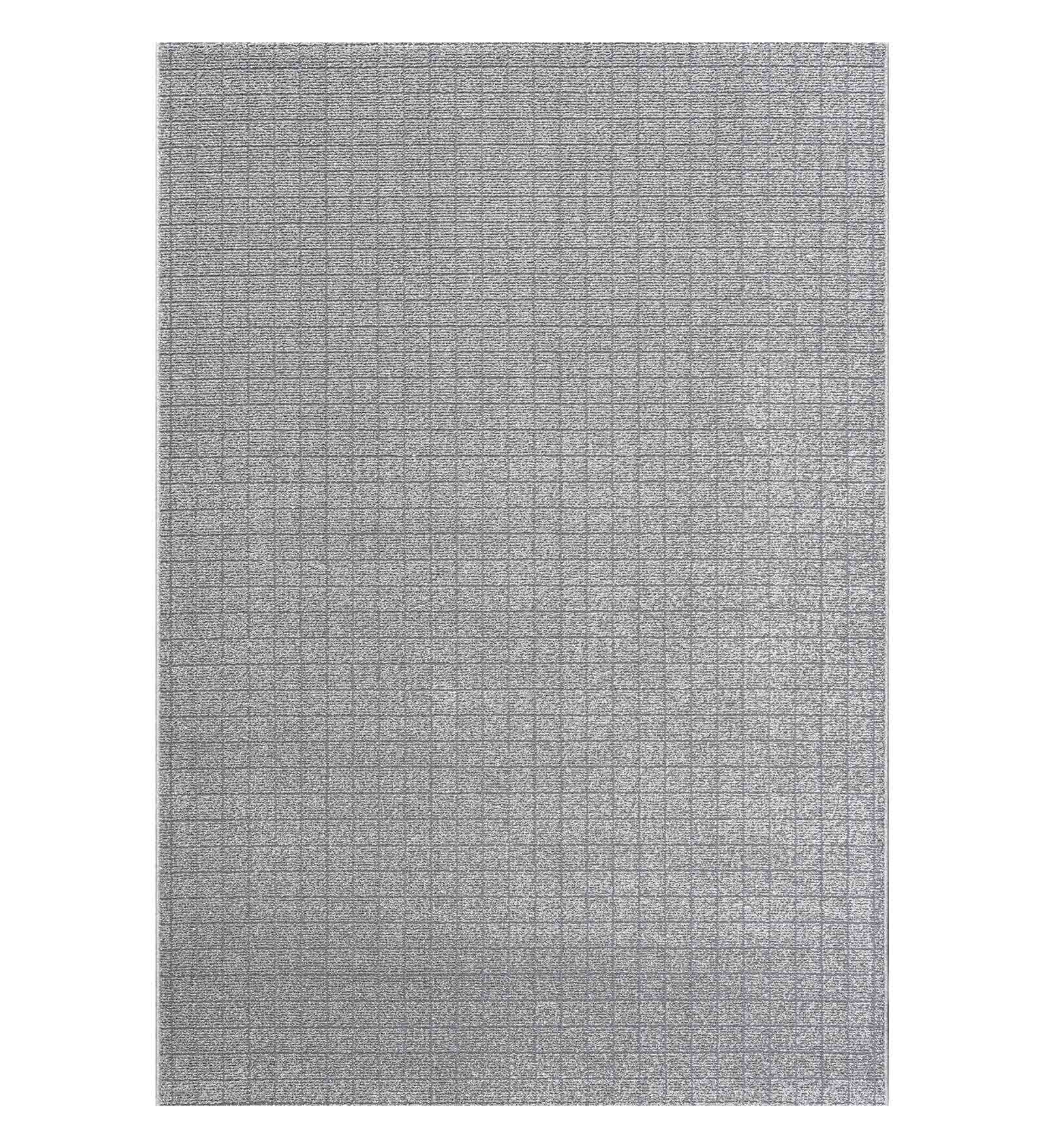 Trentino Abstract Machine Made Carpet Grey
