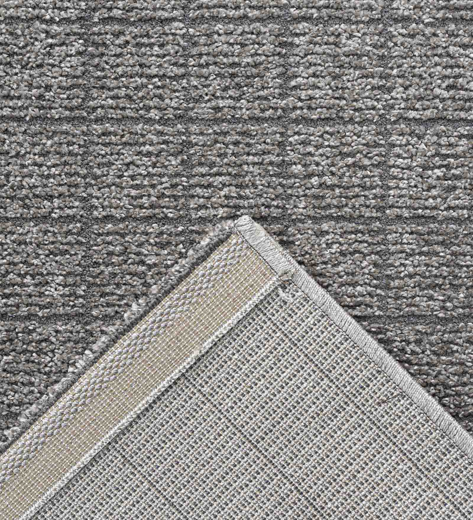 Trentino Abstract Machine Made Carpet Grey