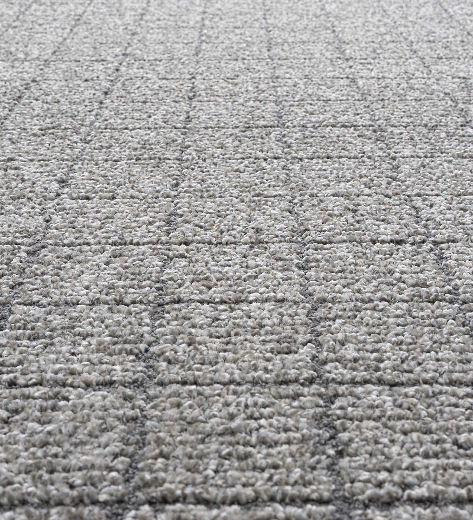 Trentino Abstract Machine Made Carpet Grey