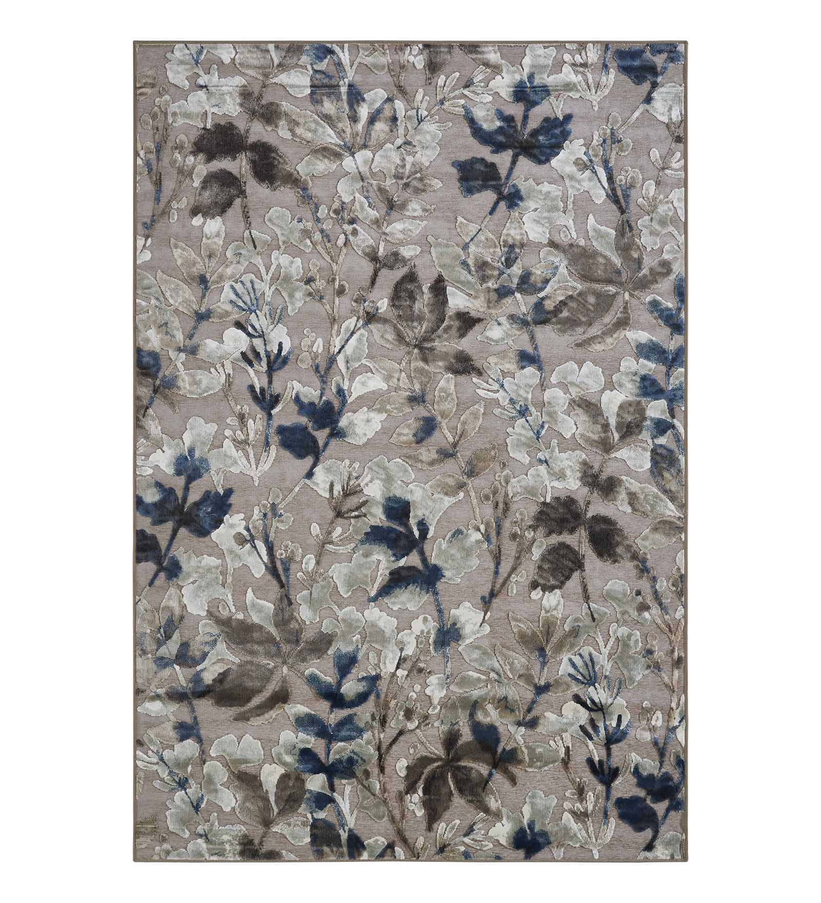 Genova Floral Carpet L.Brown