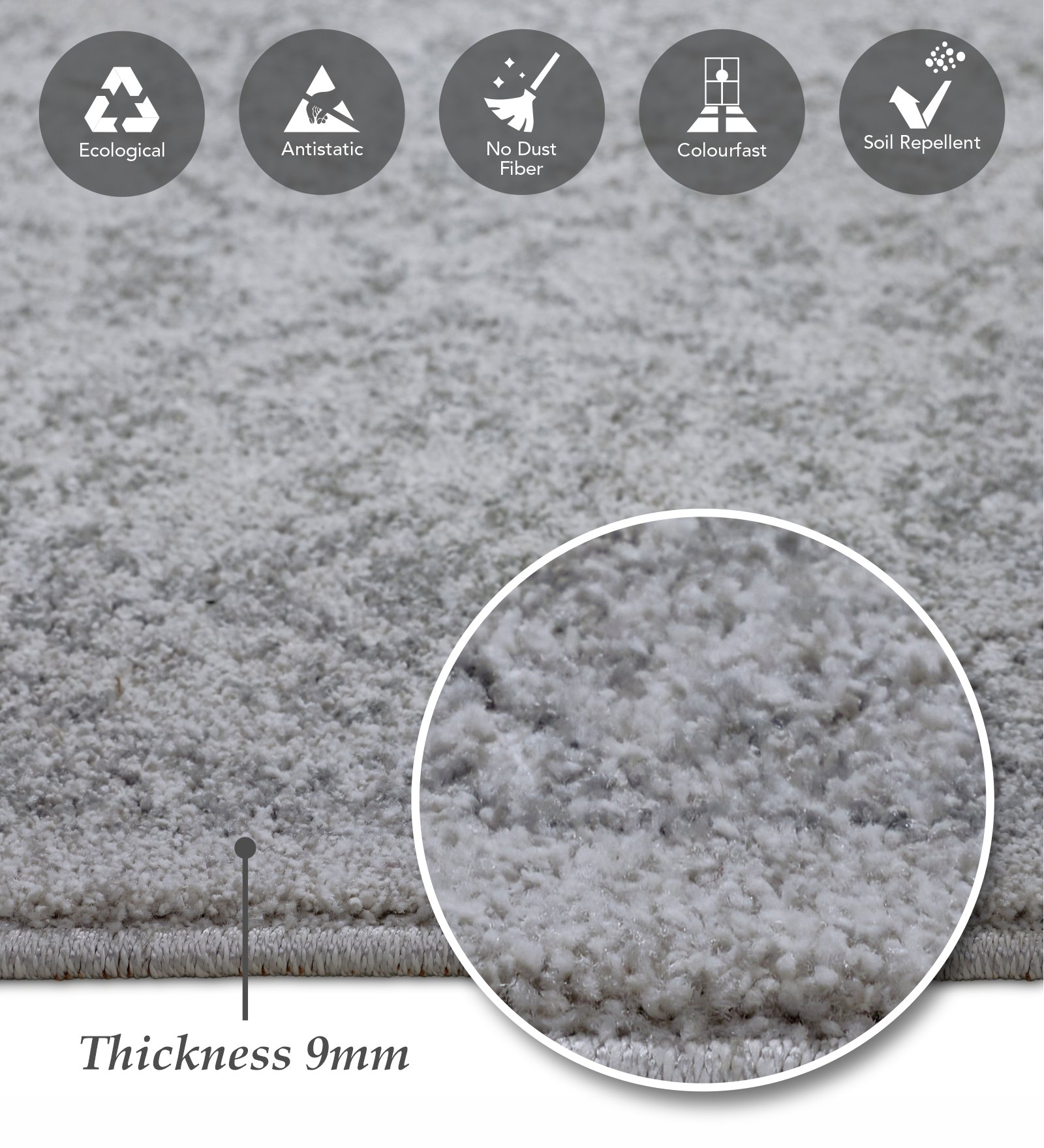 Trentino Classical Machine Made Runner Grey