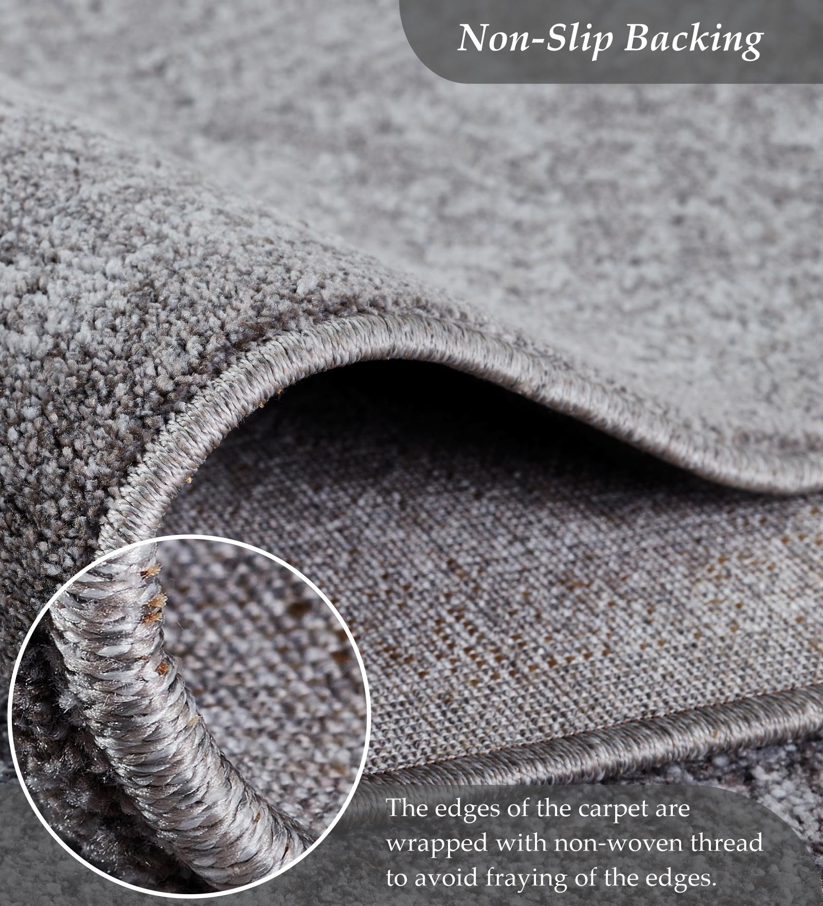 Trentino Abstract Machine Made Runner Grey