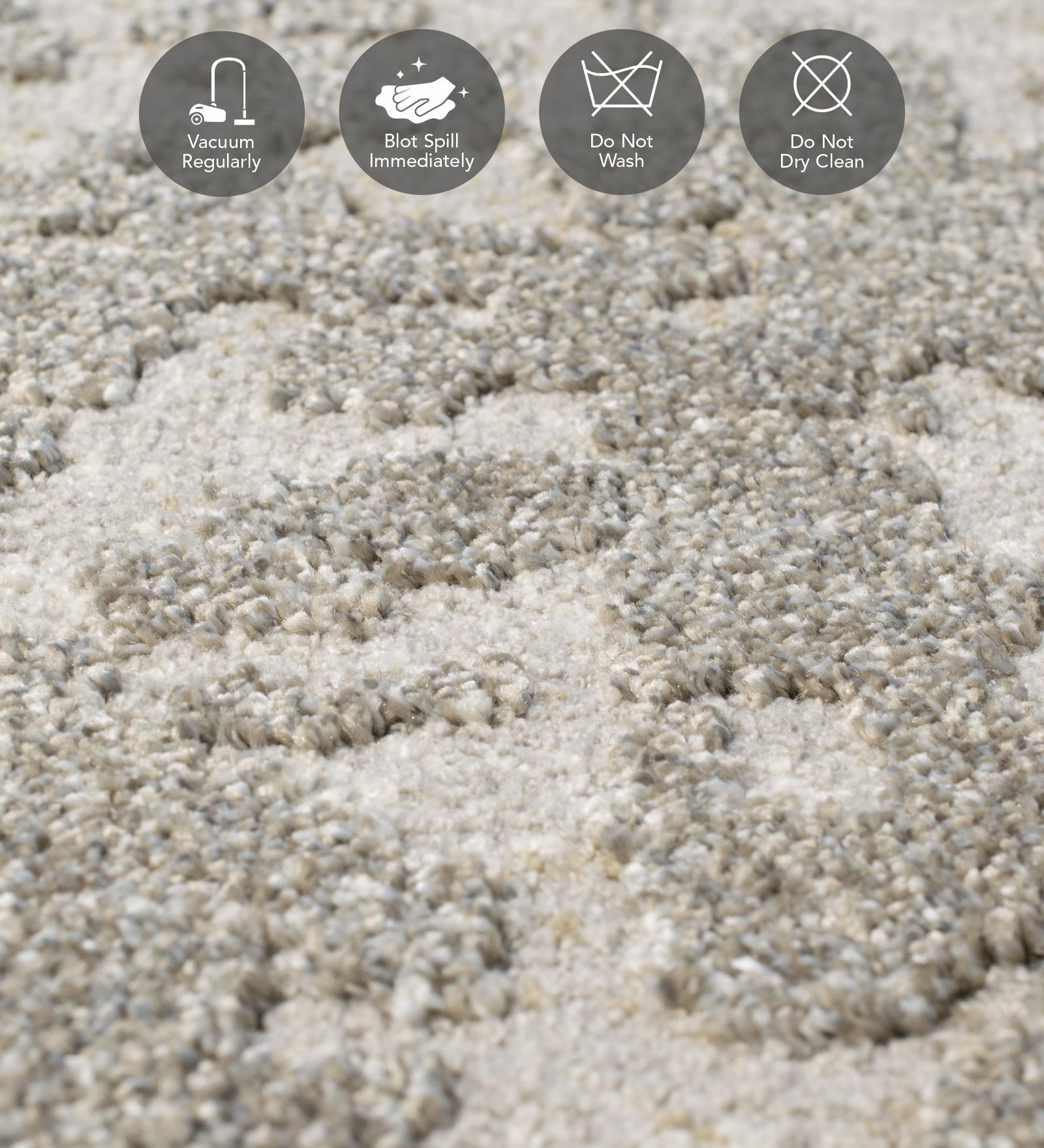 Trentino Abstract Machine Made Runner Taupe