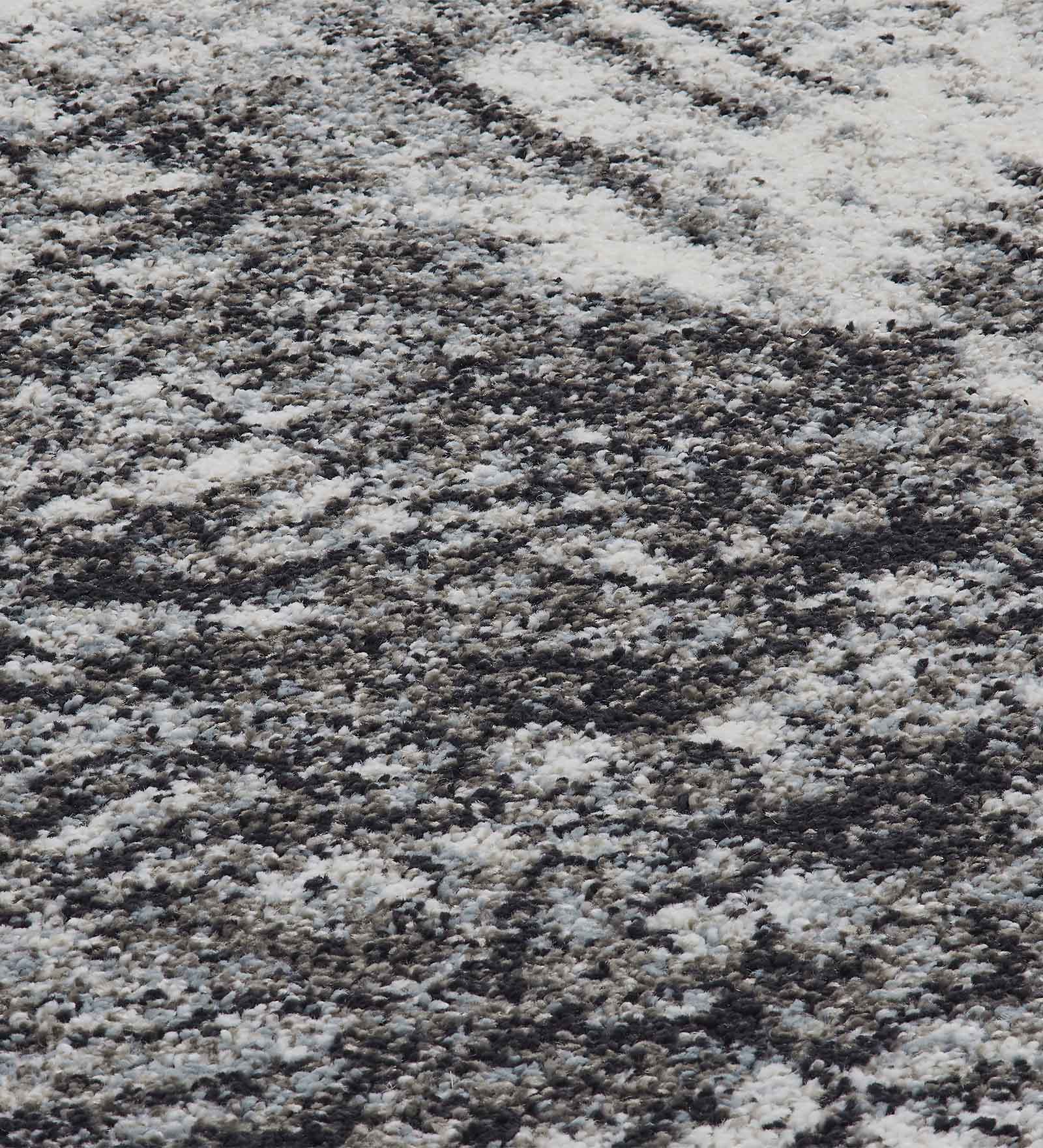 Softness Modern Abstract Carpet Charcoal and Cream