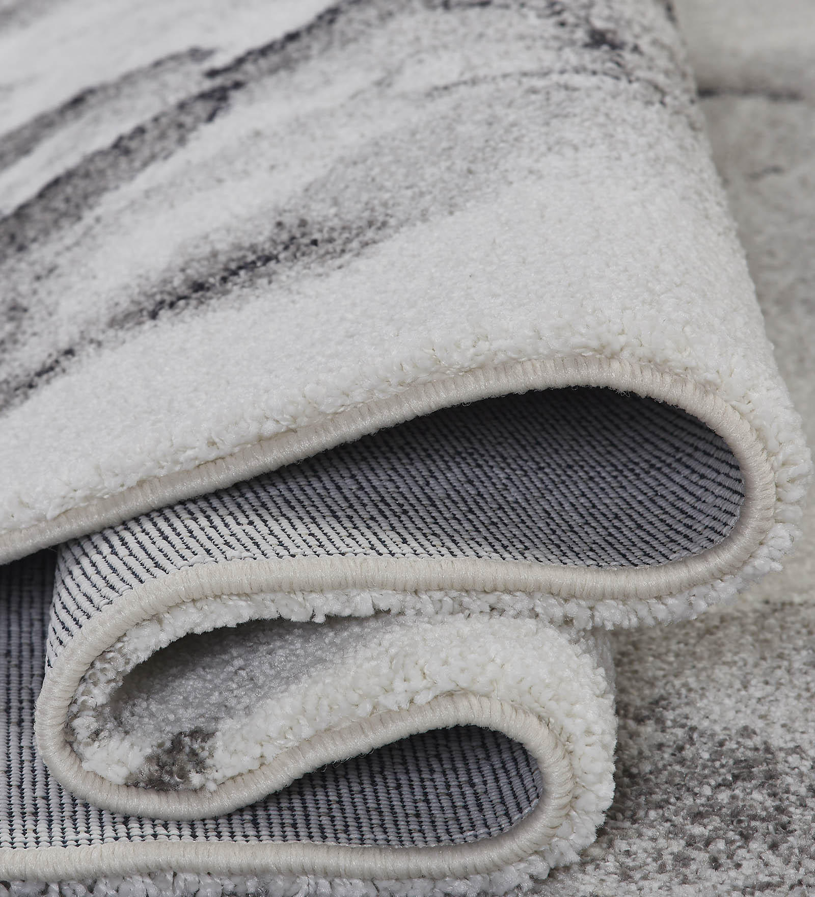 Softness Modern Carpet Charcoal and Beige