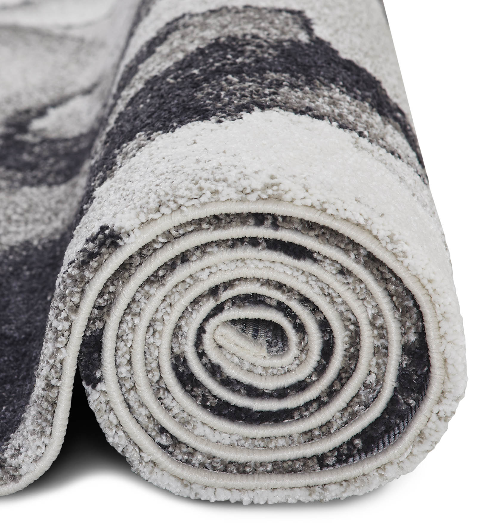 Softness Modern Carpet Charcoal and Beige