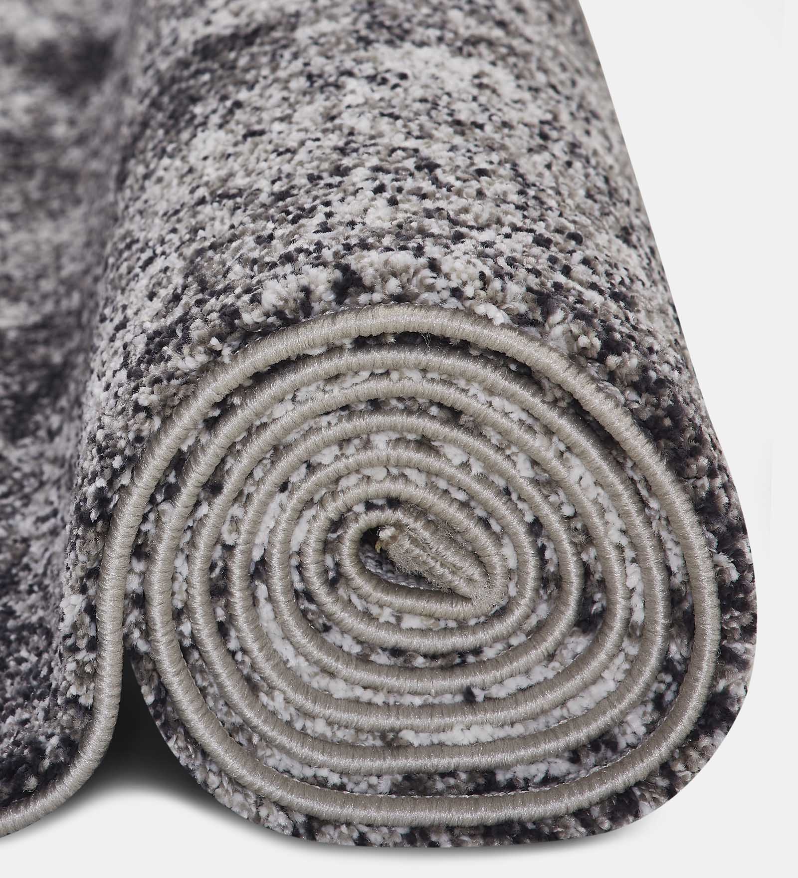 Softness Modern Abstract Carpet Charcoal and Beige