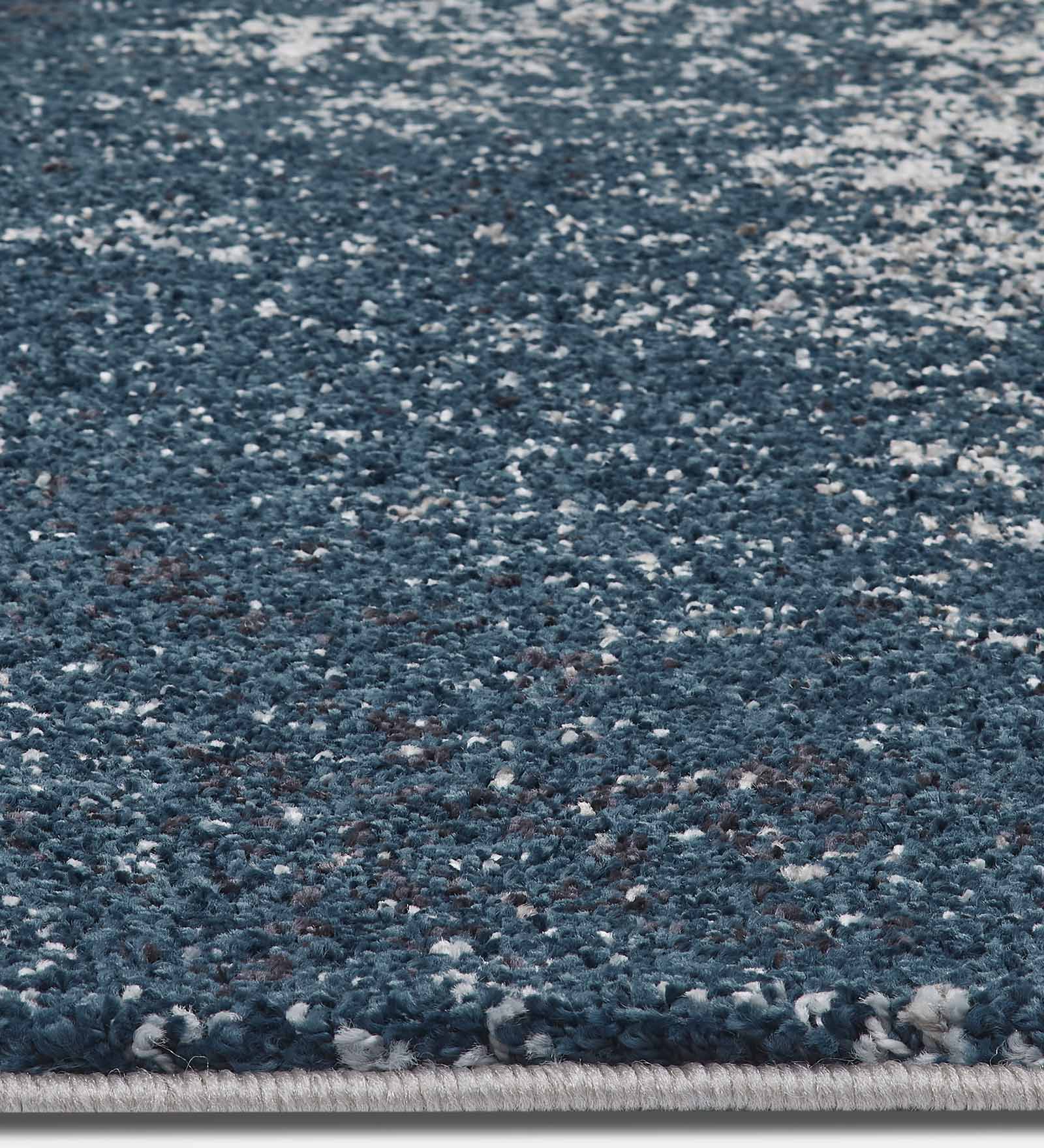 Softness Modern Abstract Carpet D.Blue