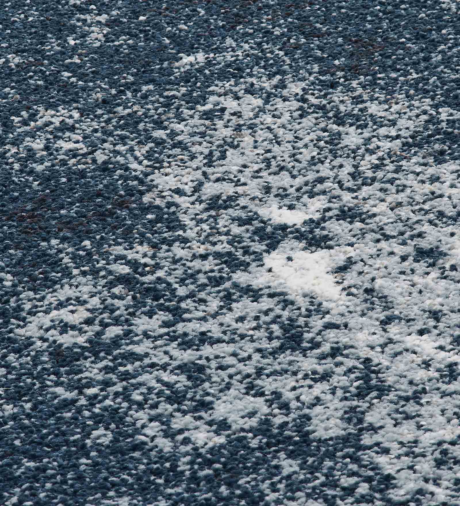 Softness Modern Abstract Carpet D.Blue