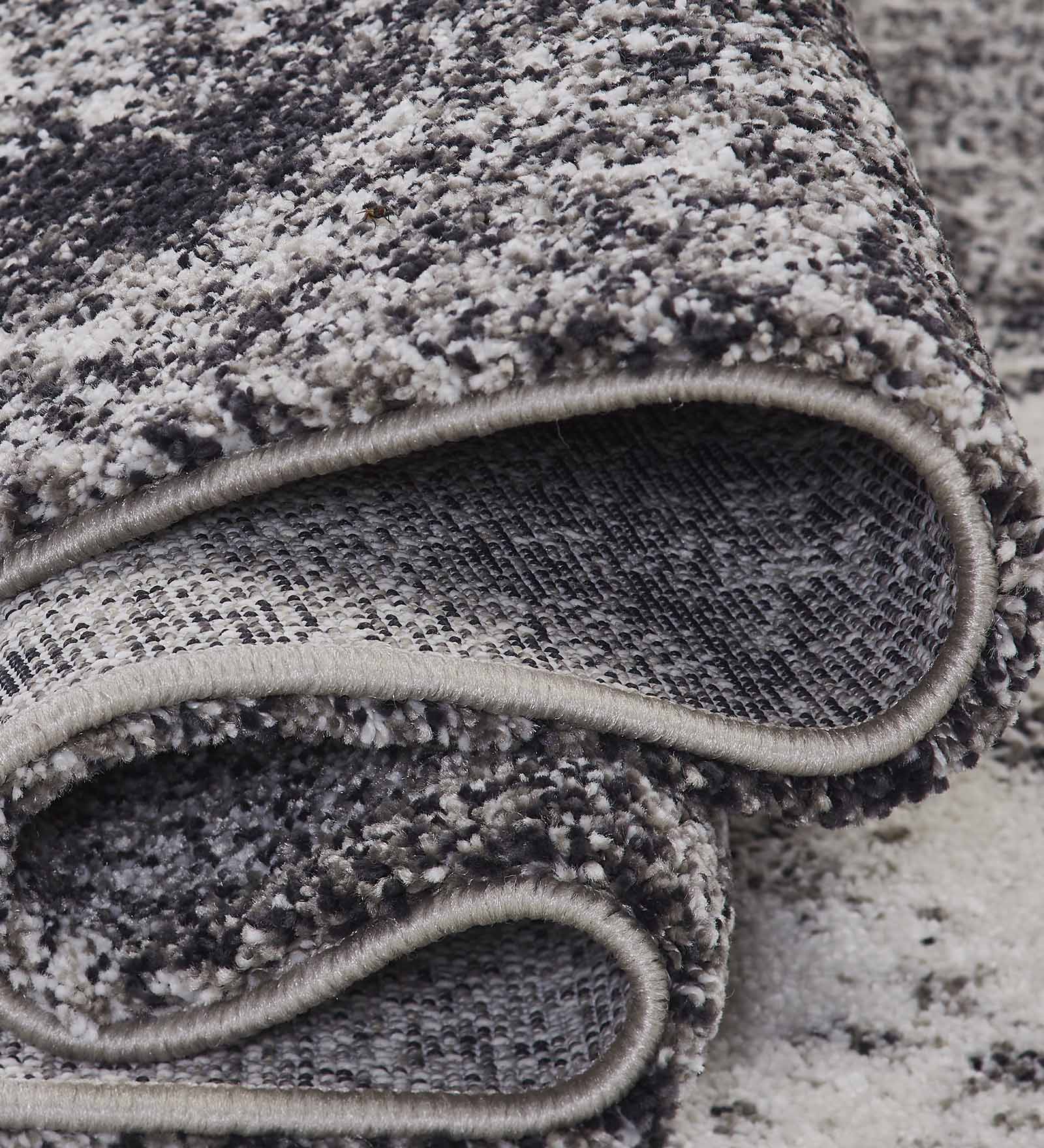Softness Modern Abstract Carpet Charcoal and Beige
