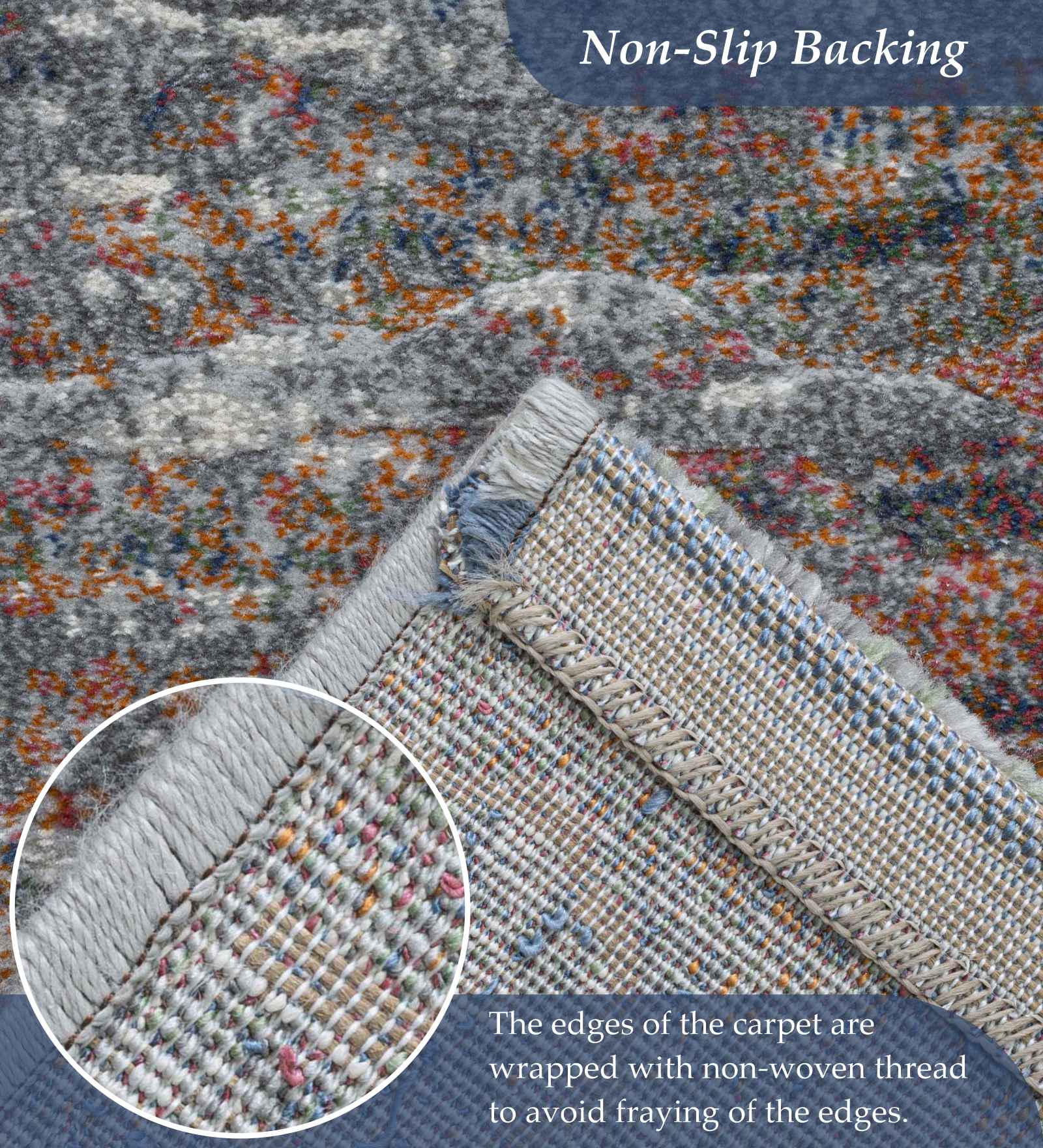 Aquarius Abstract Machine Made Runner Multi