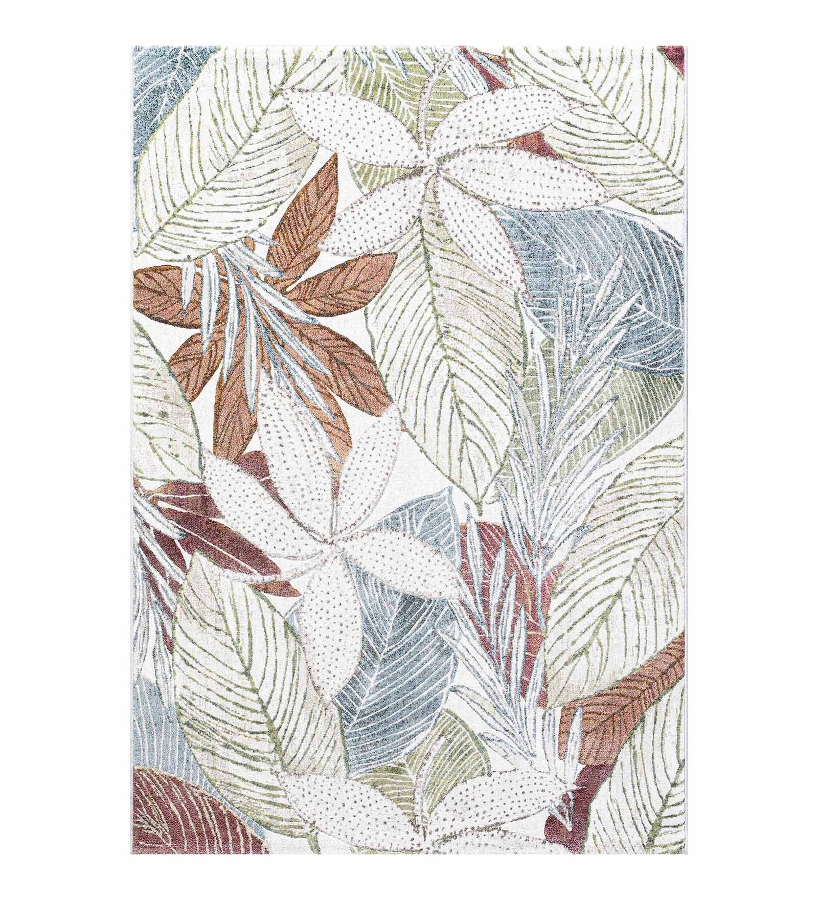 Aquarius Floral Machine Made Carpet Cream