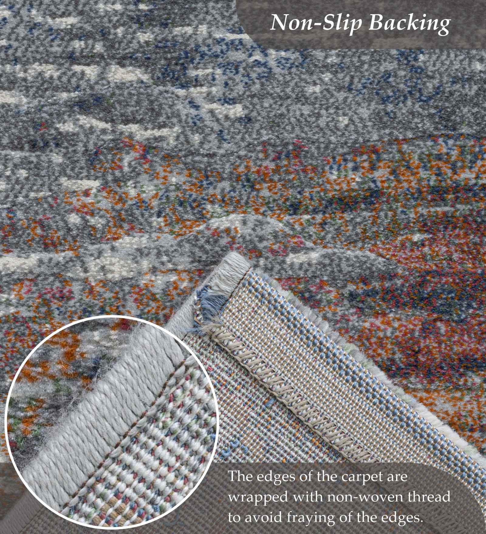 Aquarius Abstract Machine Made Carpet Multi