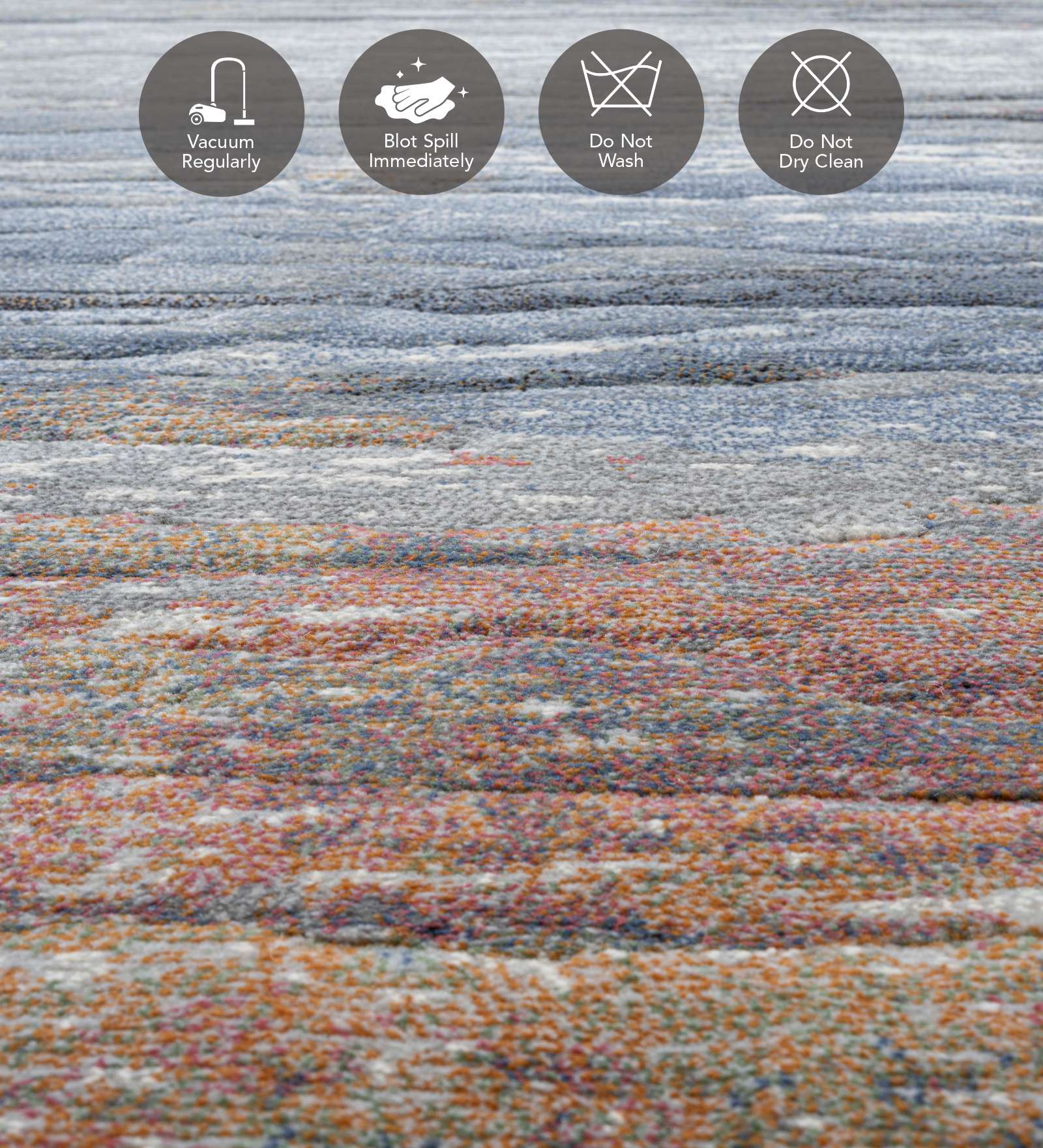 Aquarius Abstract Machine Made Carpet Multi