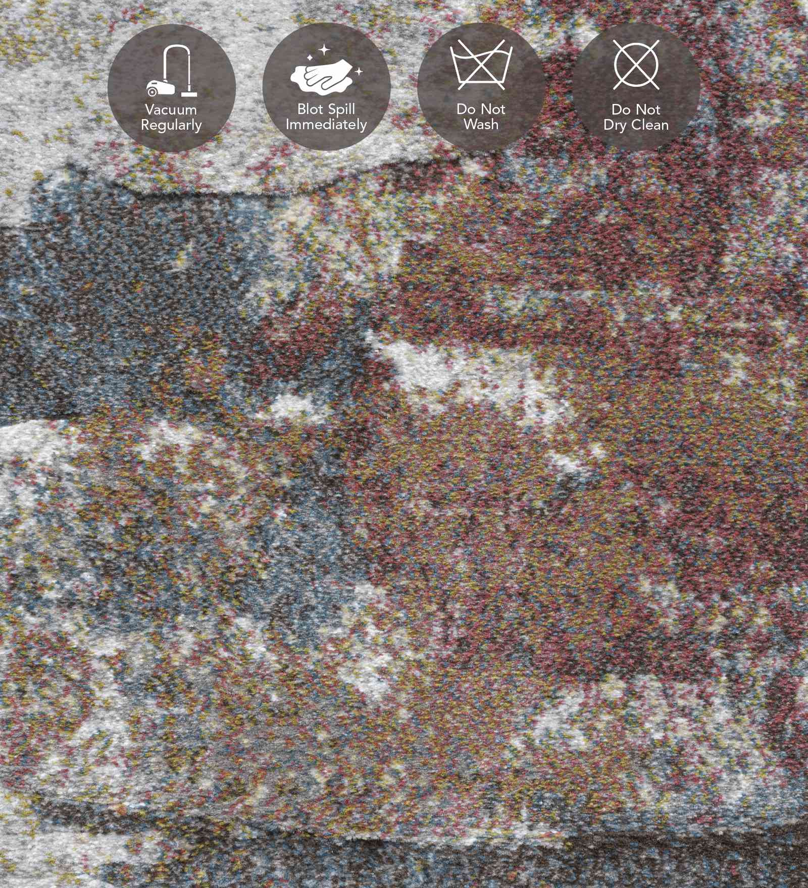 Aquarius Abstract Machine Made Carpet Cream and Grey