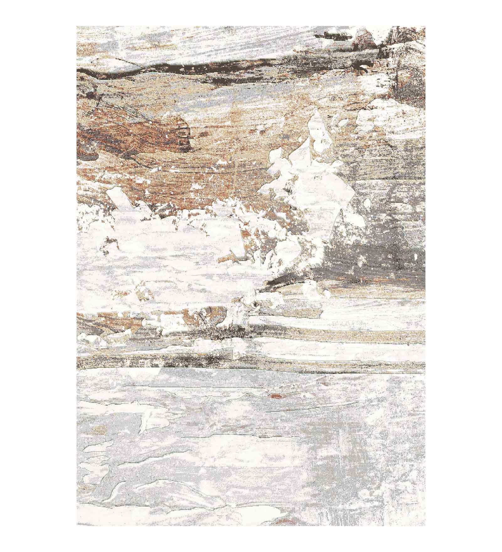 Aquarius Solid Machine Made Carpet Grey and Rust