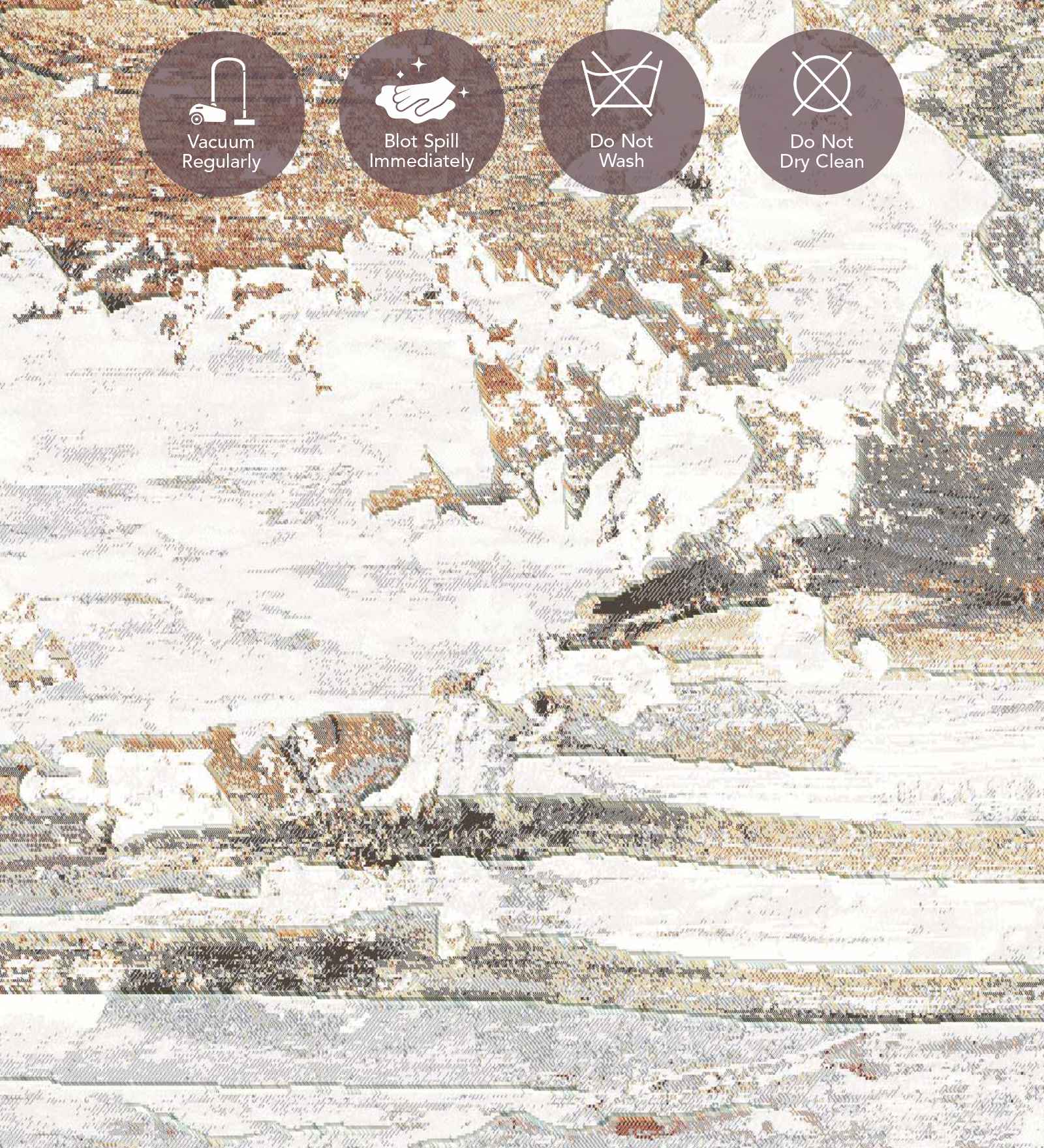 Aquarius Solid Machine Made Carpet Grey and Rust