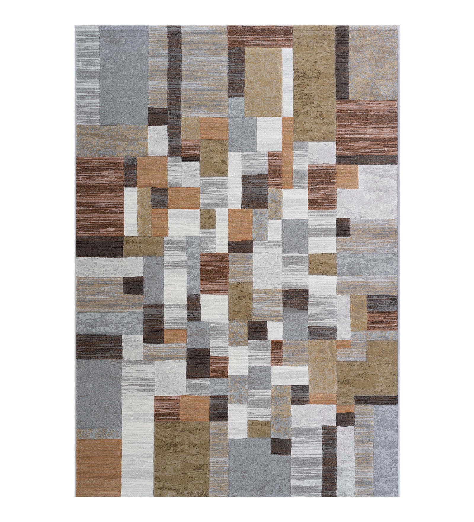 Aquarius Abstract Machine Made Carpet Cream and Grey