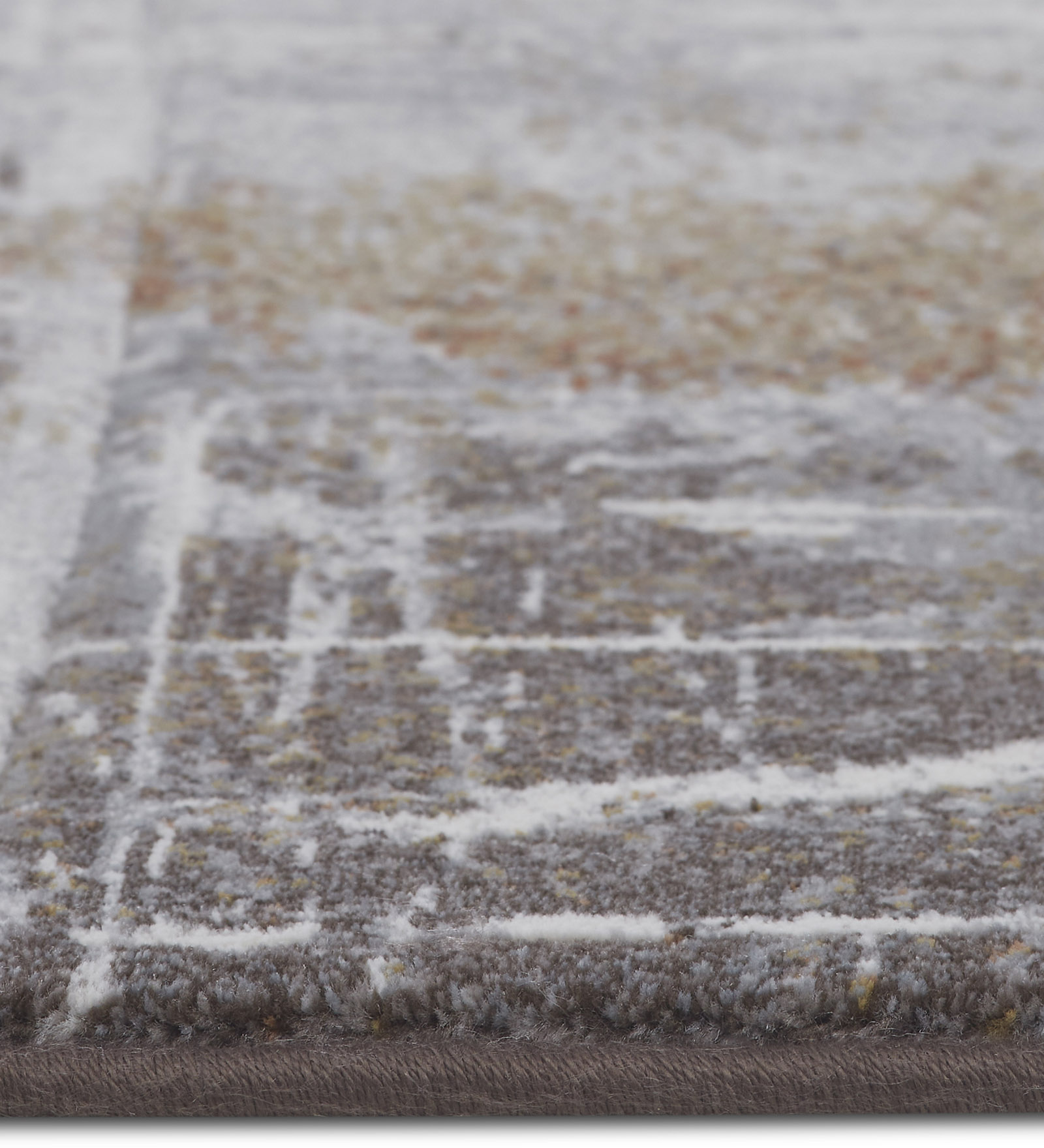 Aquarius Abstract Machine Made Carpet Cream and Rust