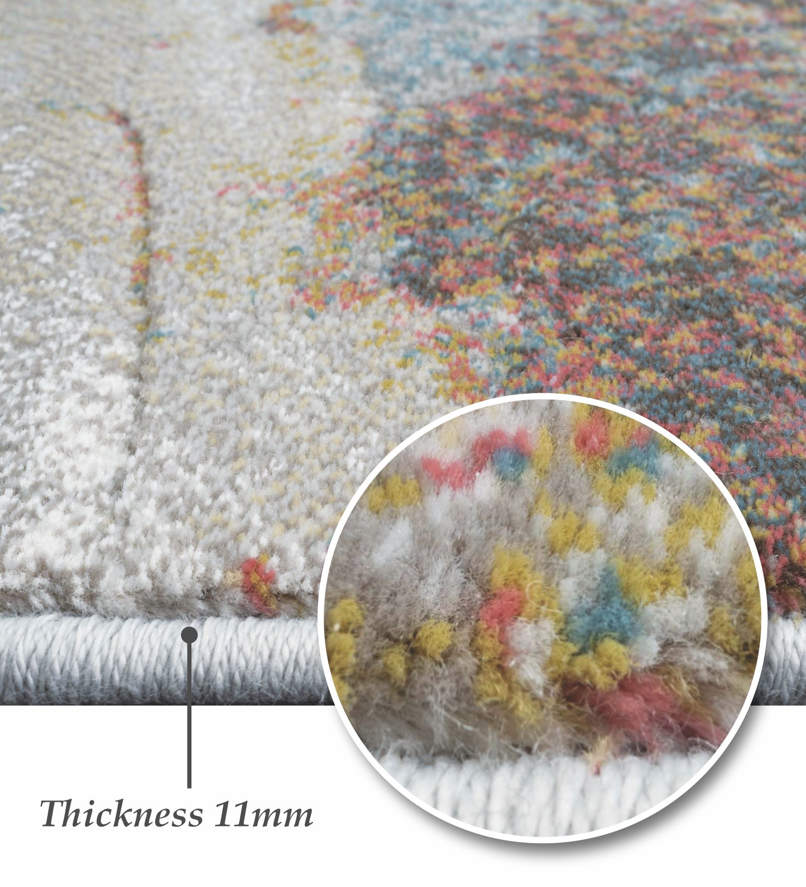 Aquarius Abstract Machine Made Carpet Multi