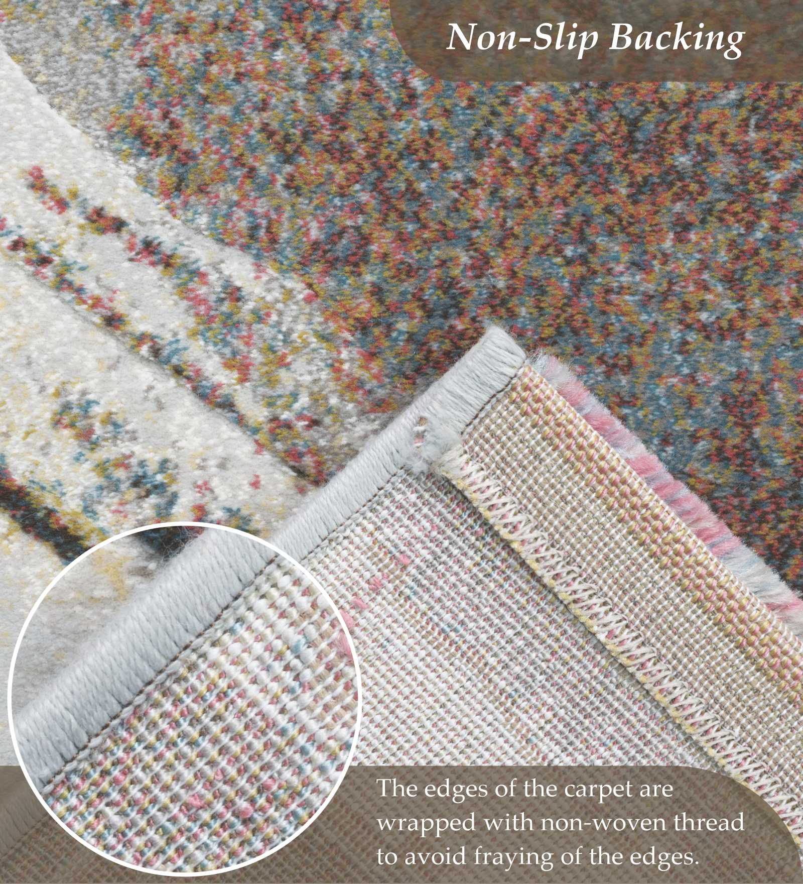 Aquarius Abstract Machine Made Carpet Multi