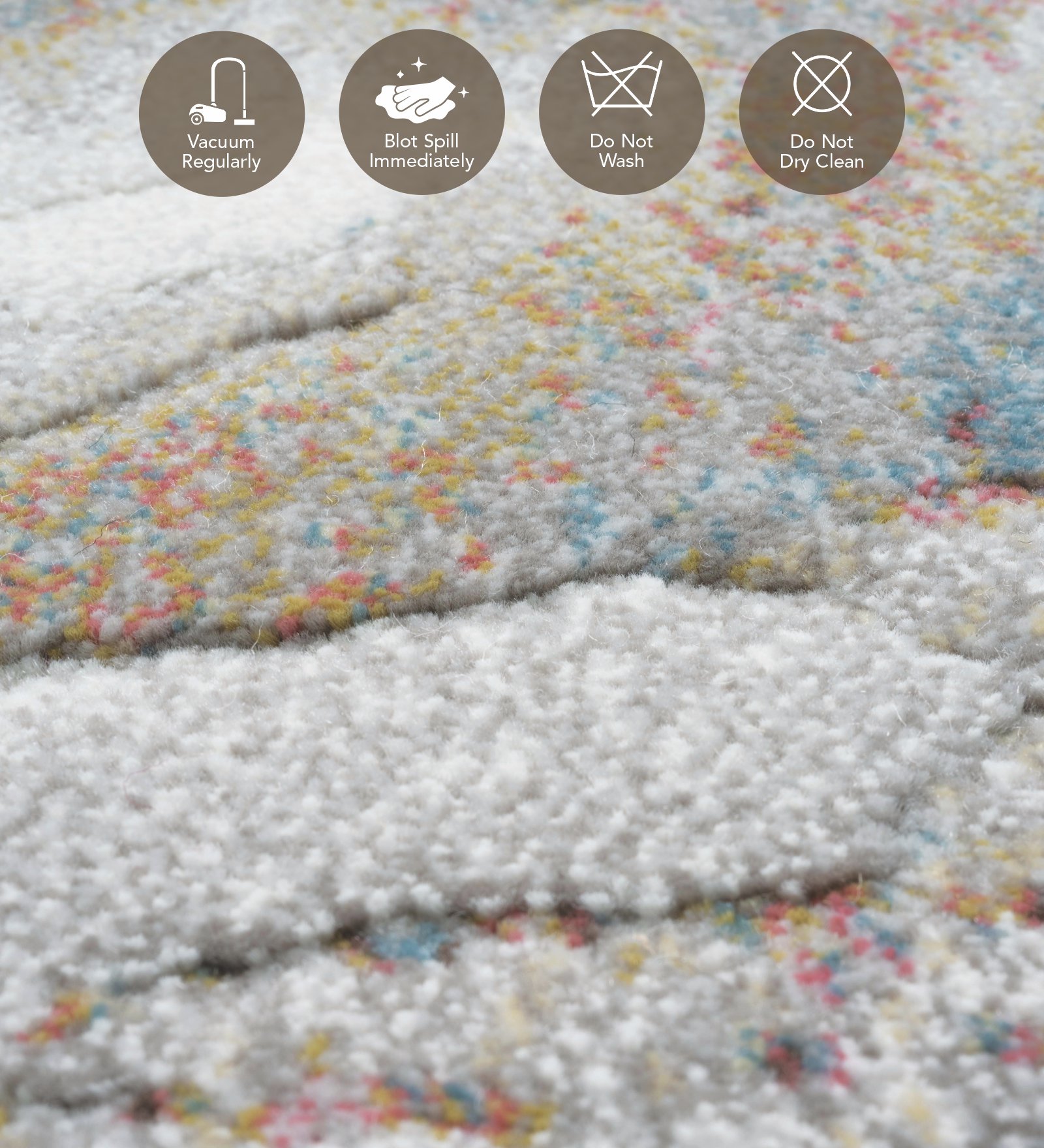 Aquarius Abstract Machine Made Carpet Multi