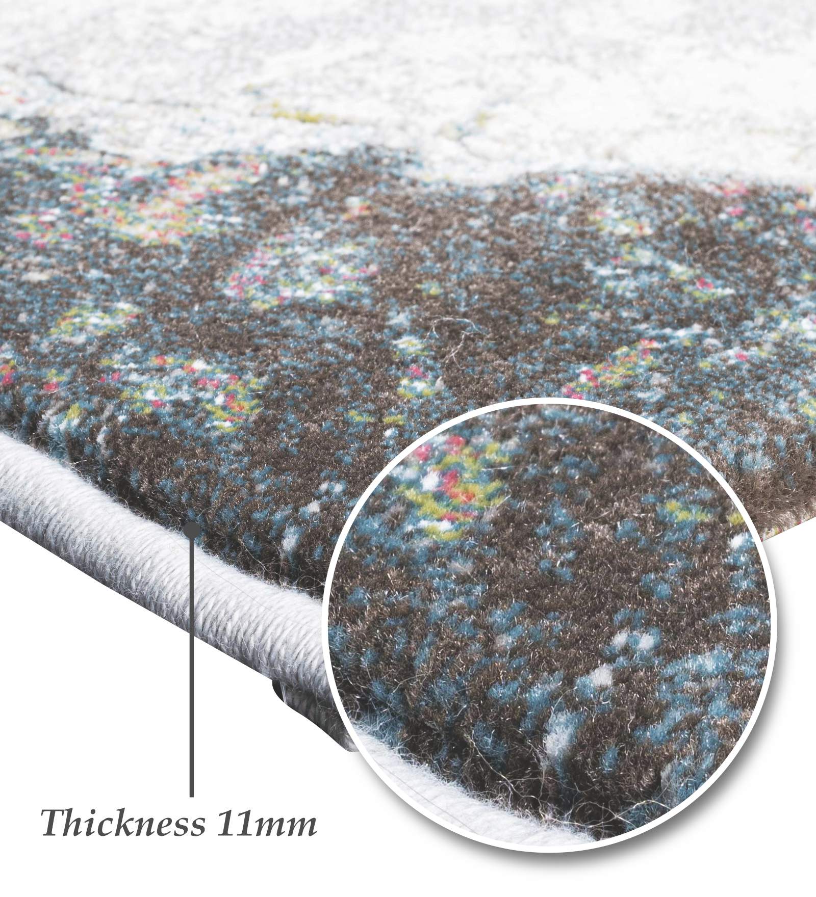 Aquarius Abstract Machine Made Carpet Cream and D Grey