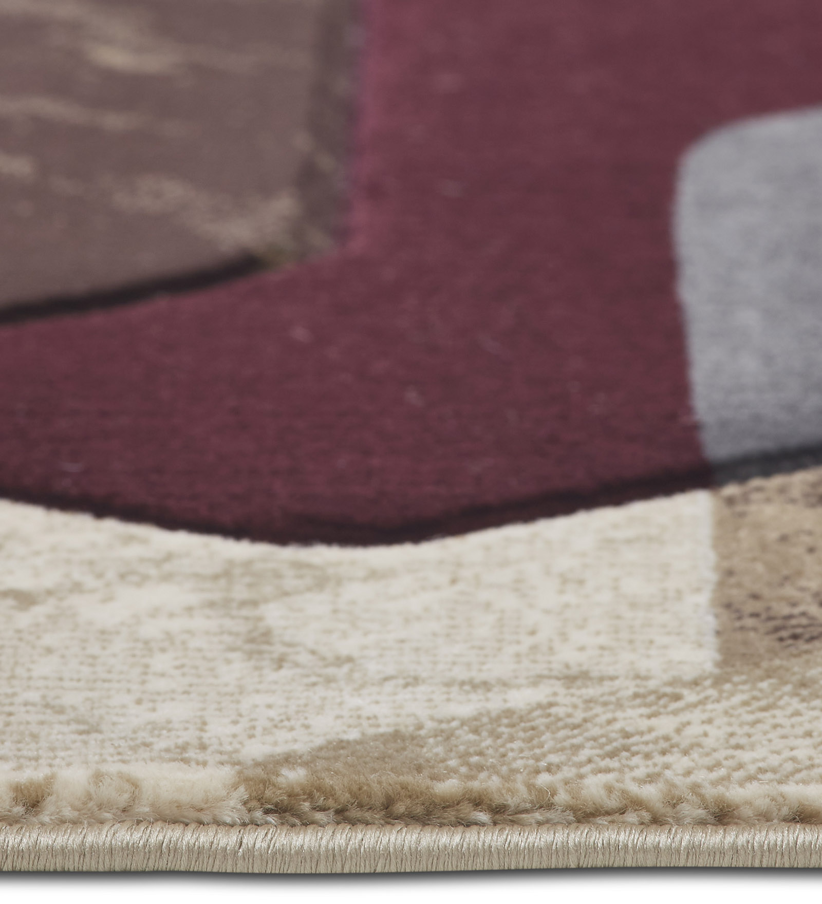 Bella Geometric Carpet Cream and Red