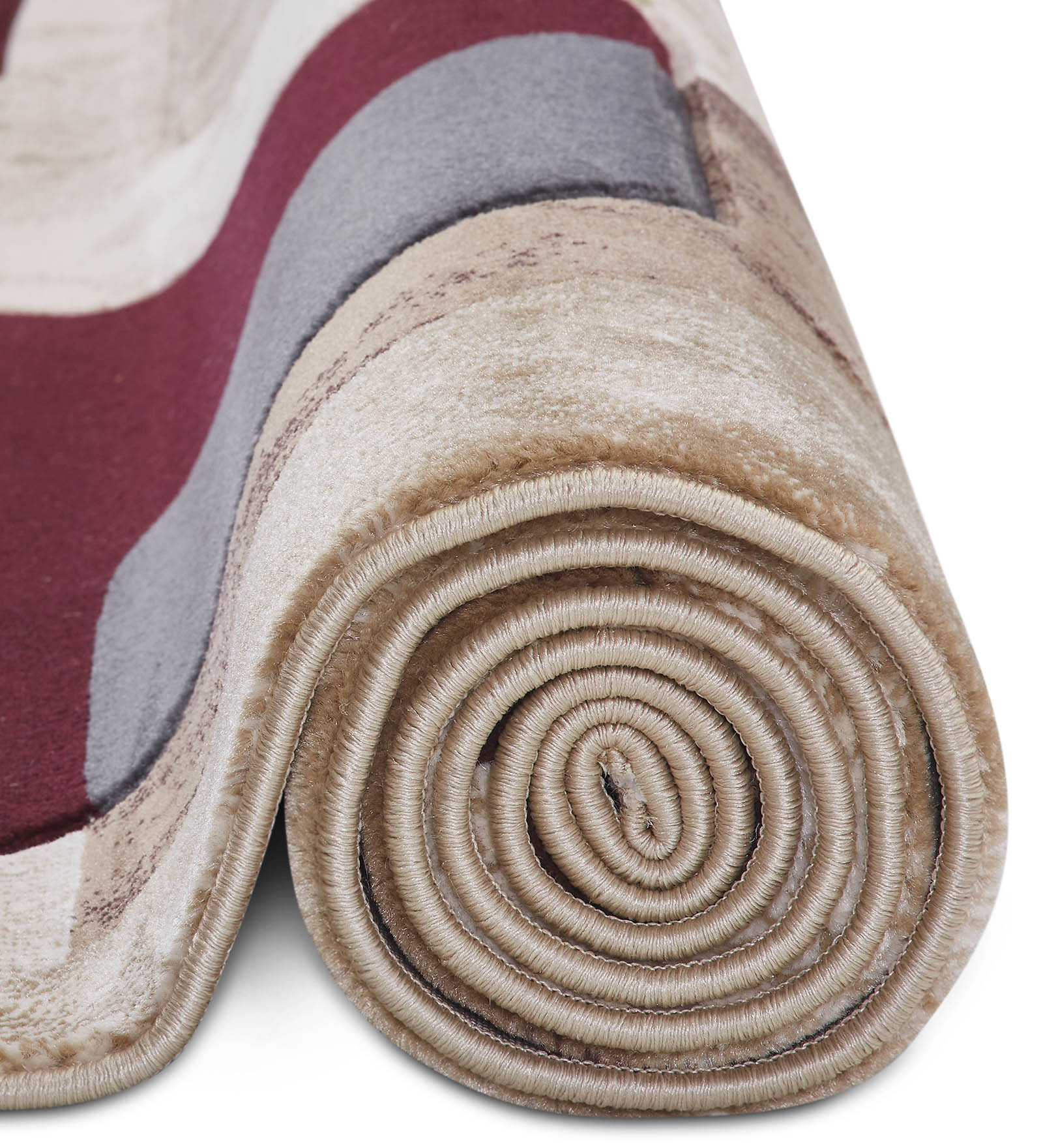 Bella Geometric Carpet Cream and Red