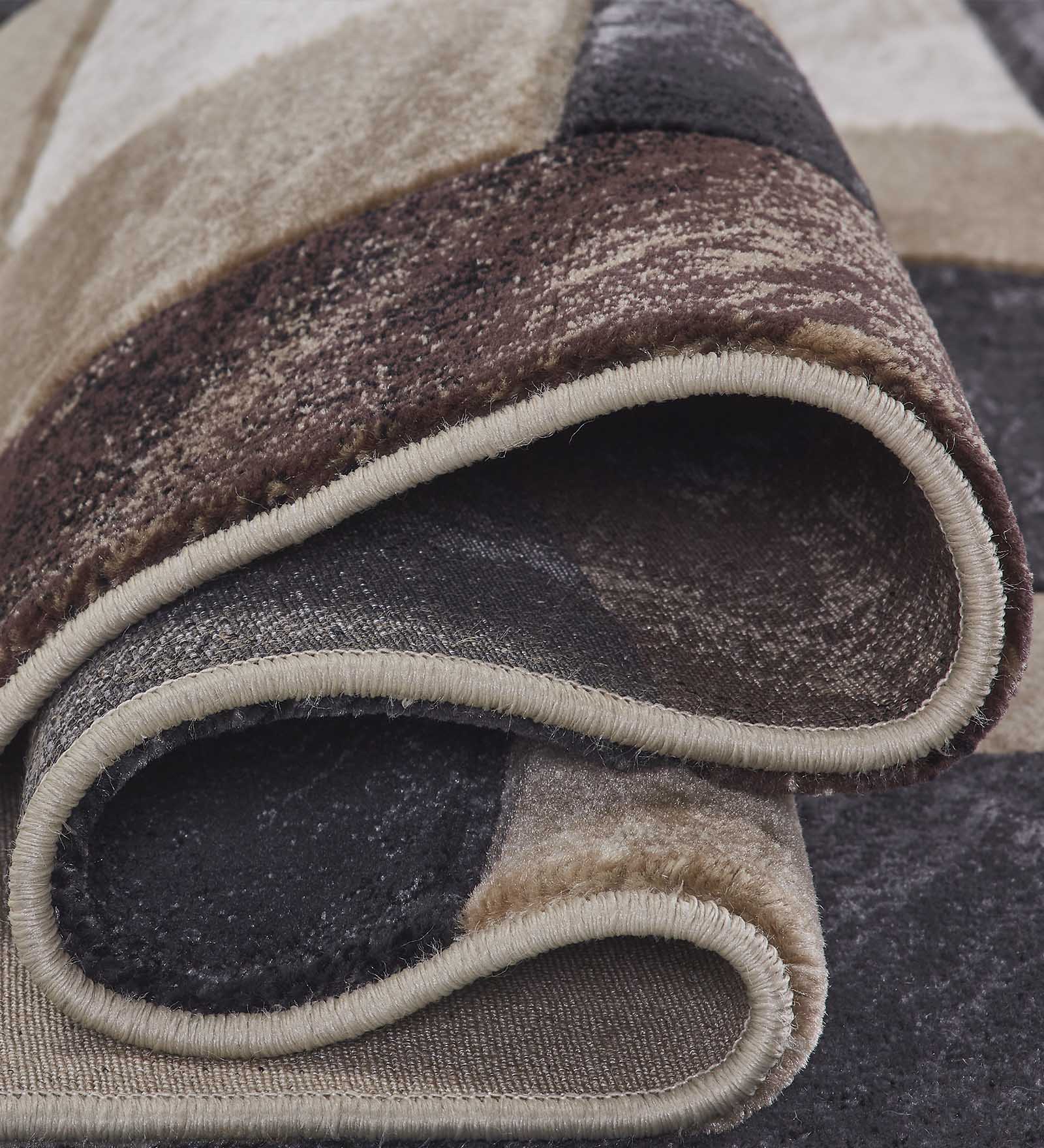 Bella Geometric Carpet Charcoal