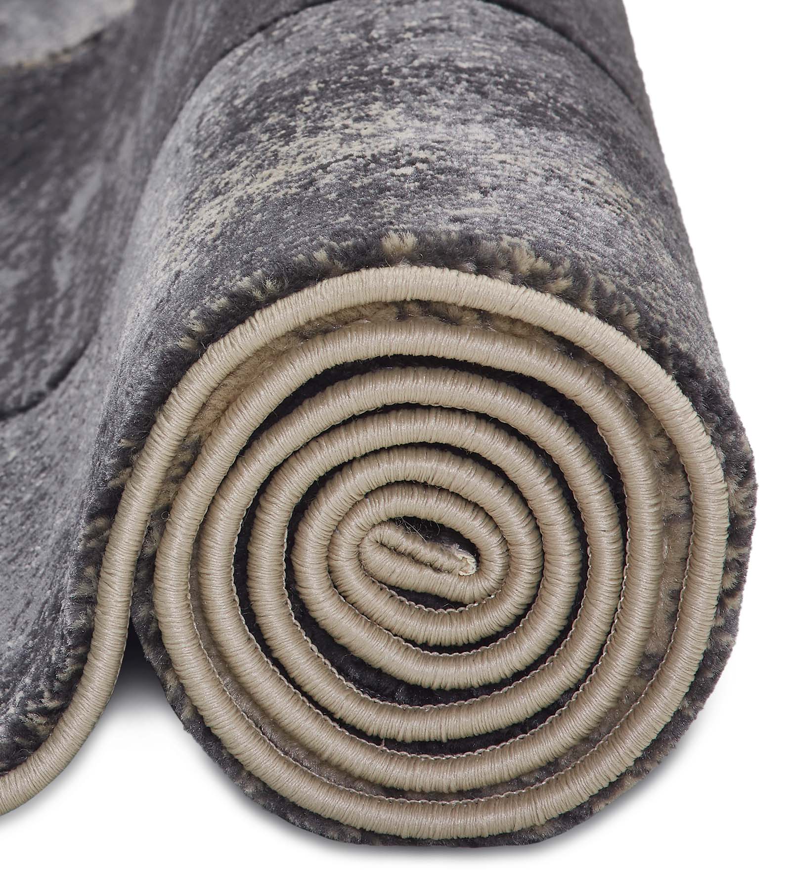 Bella Geometric Carpet D.Grey