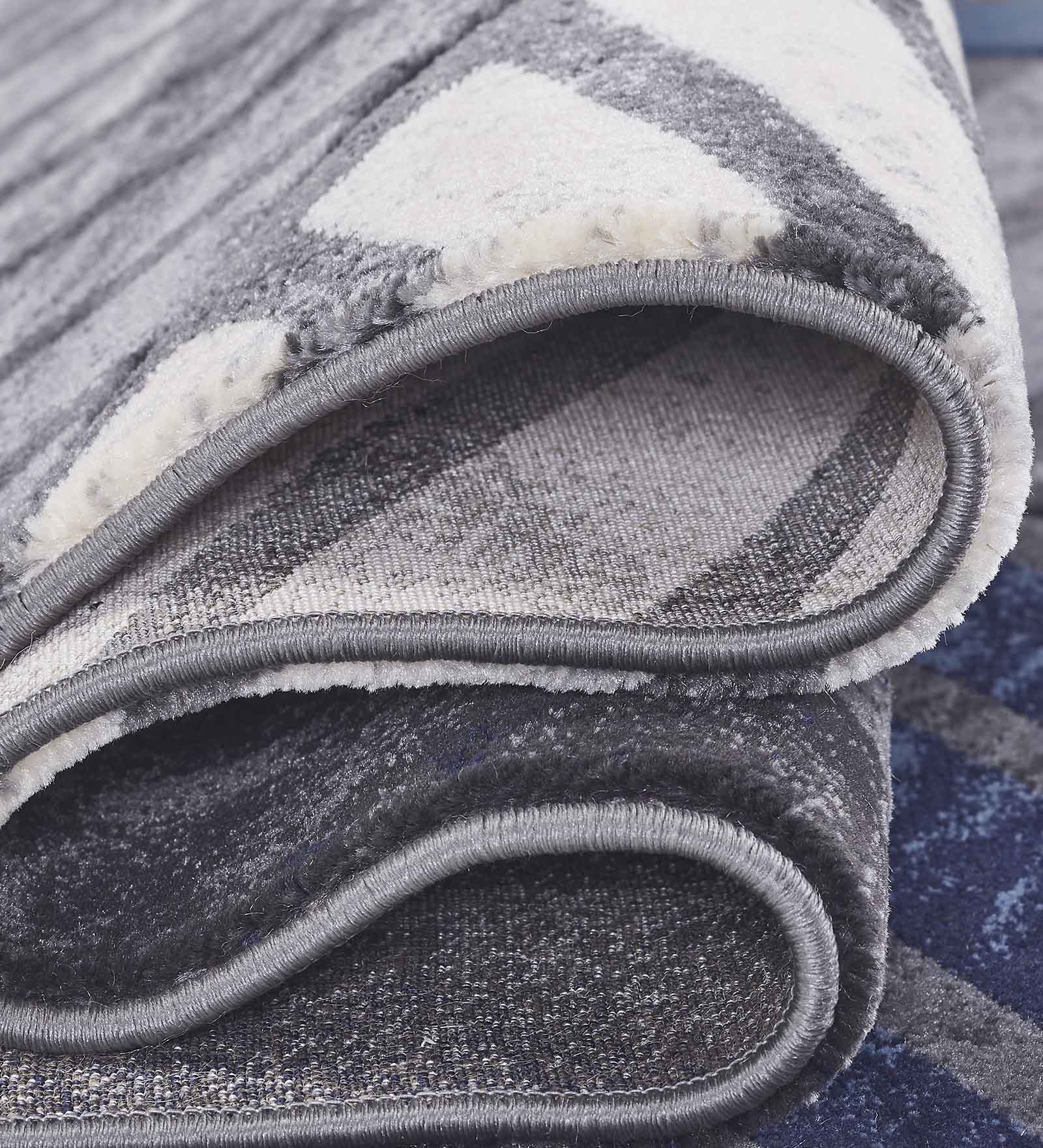 Bella Geometric Carpet Grey Cream