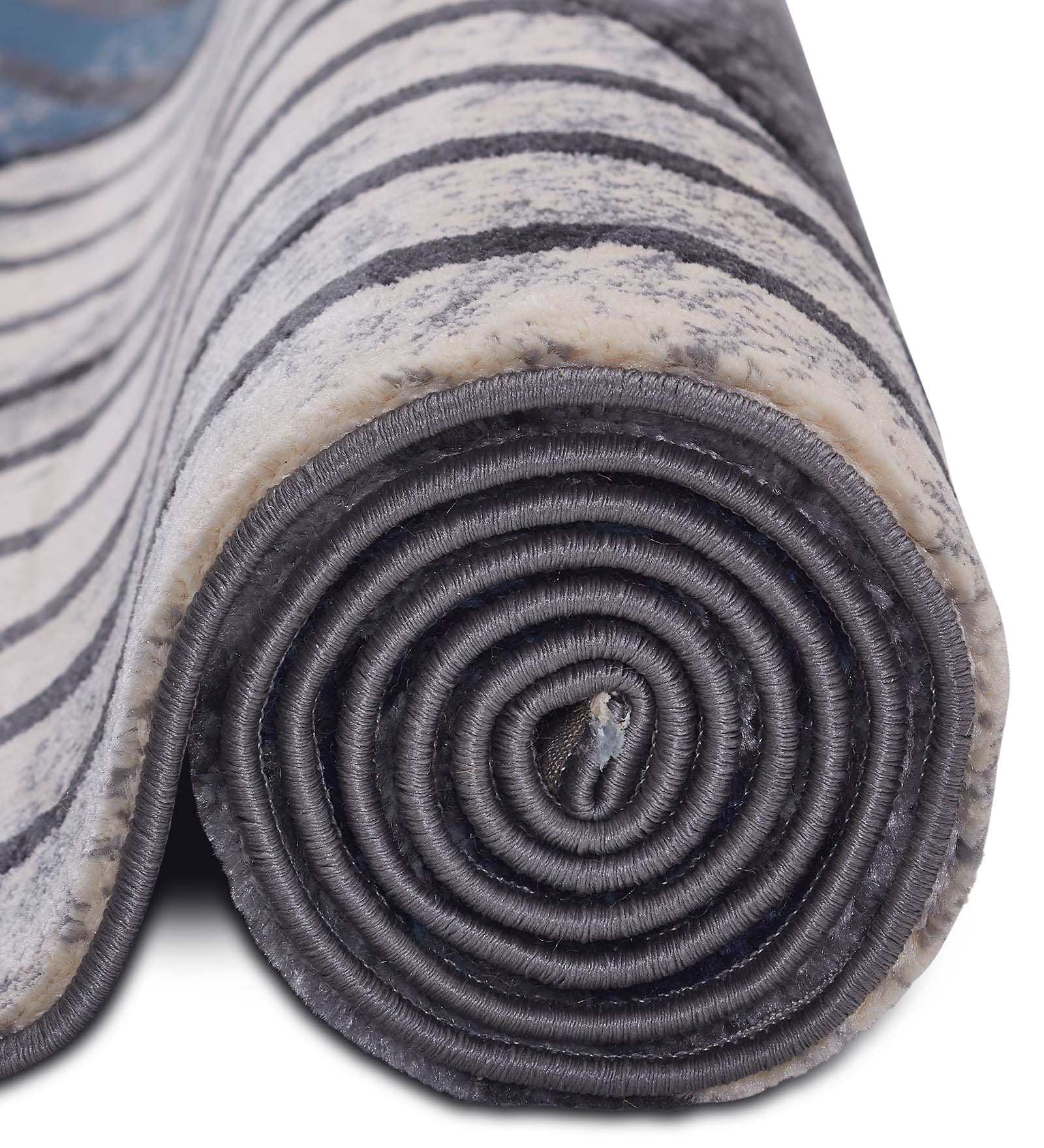 Bella Geometric Carpet Grey Cream