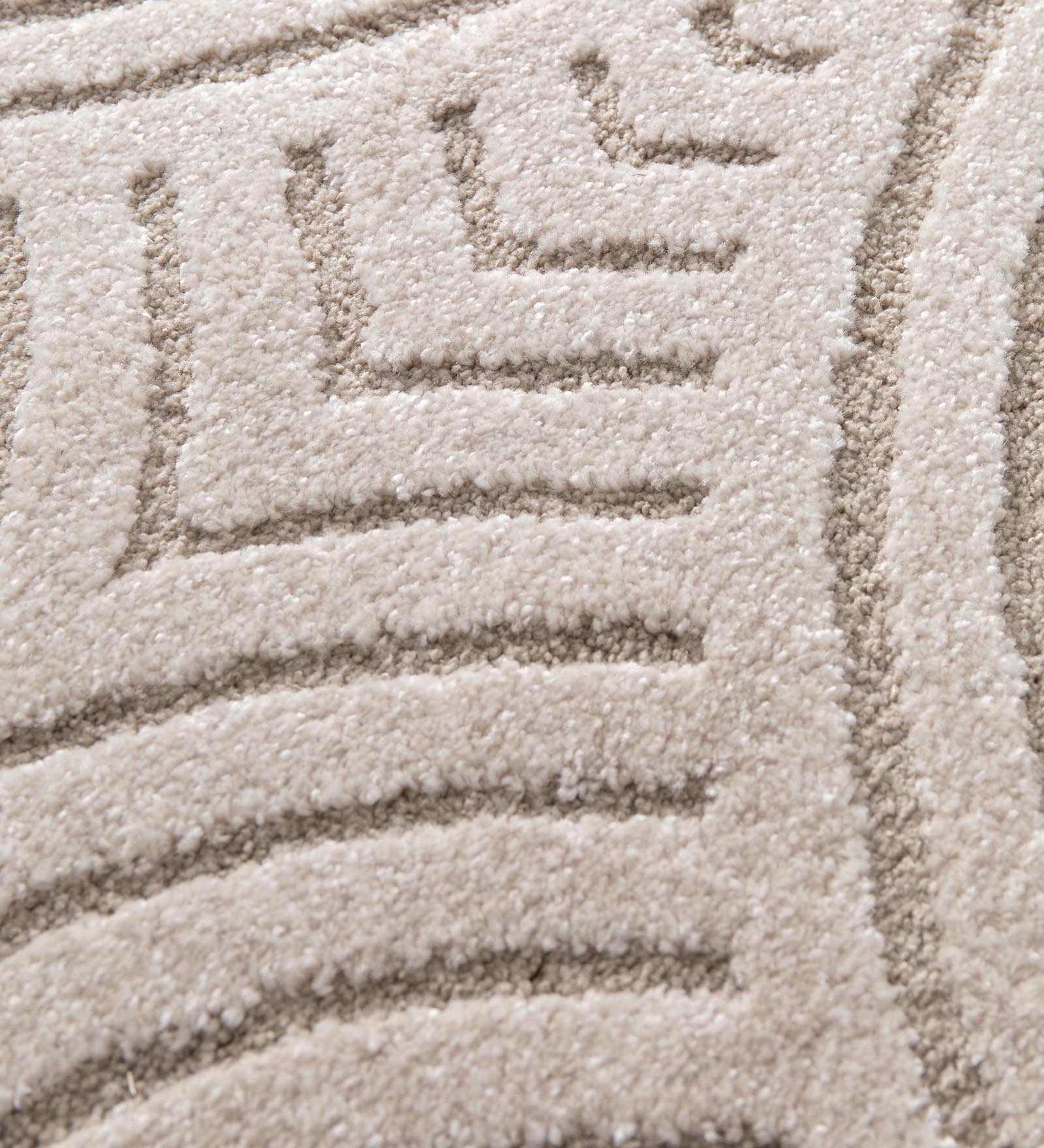 Cocoon Geometric Carpet Cream Beige