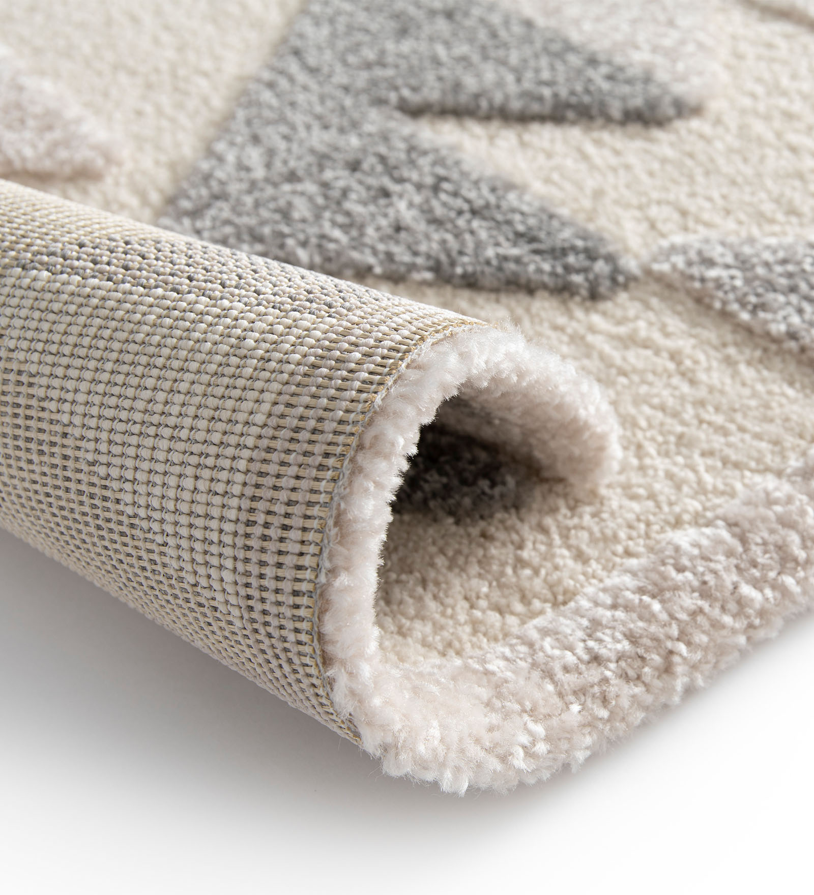 Cocoon Super Soft Geometric Carpet Cream