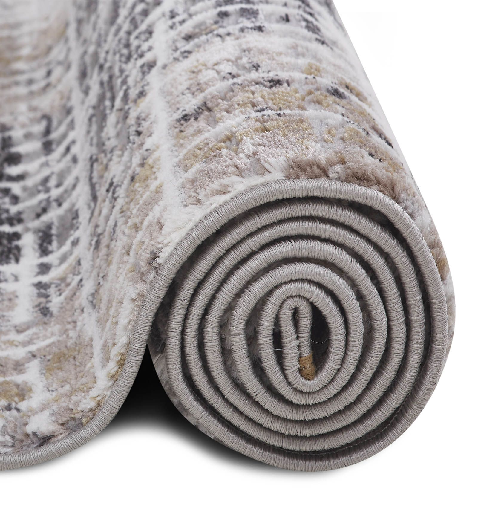 Norway Abstract Carpet Beige and Charcoal