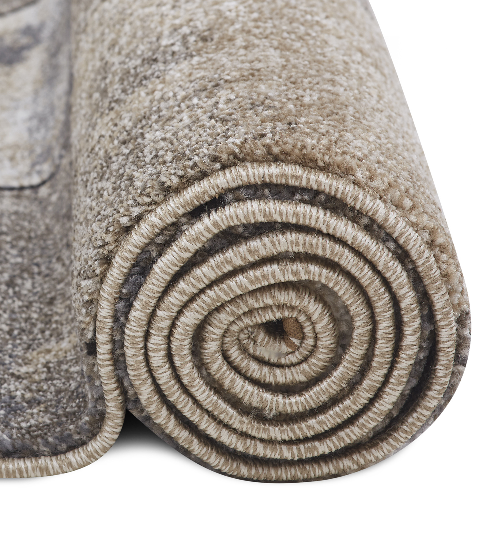 Kristy Geometric Carpet D.Grey and Cream