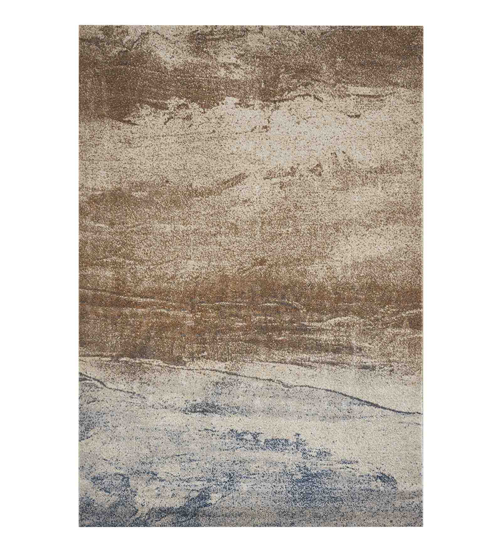 Kristy Abstract Carpet Brown and Blue