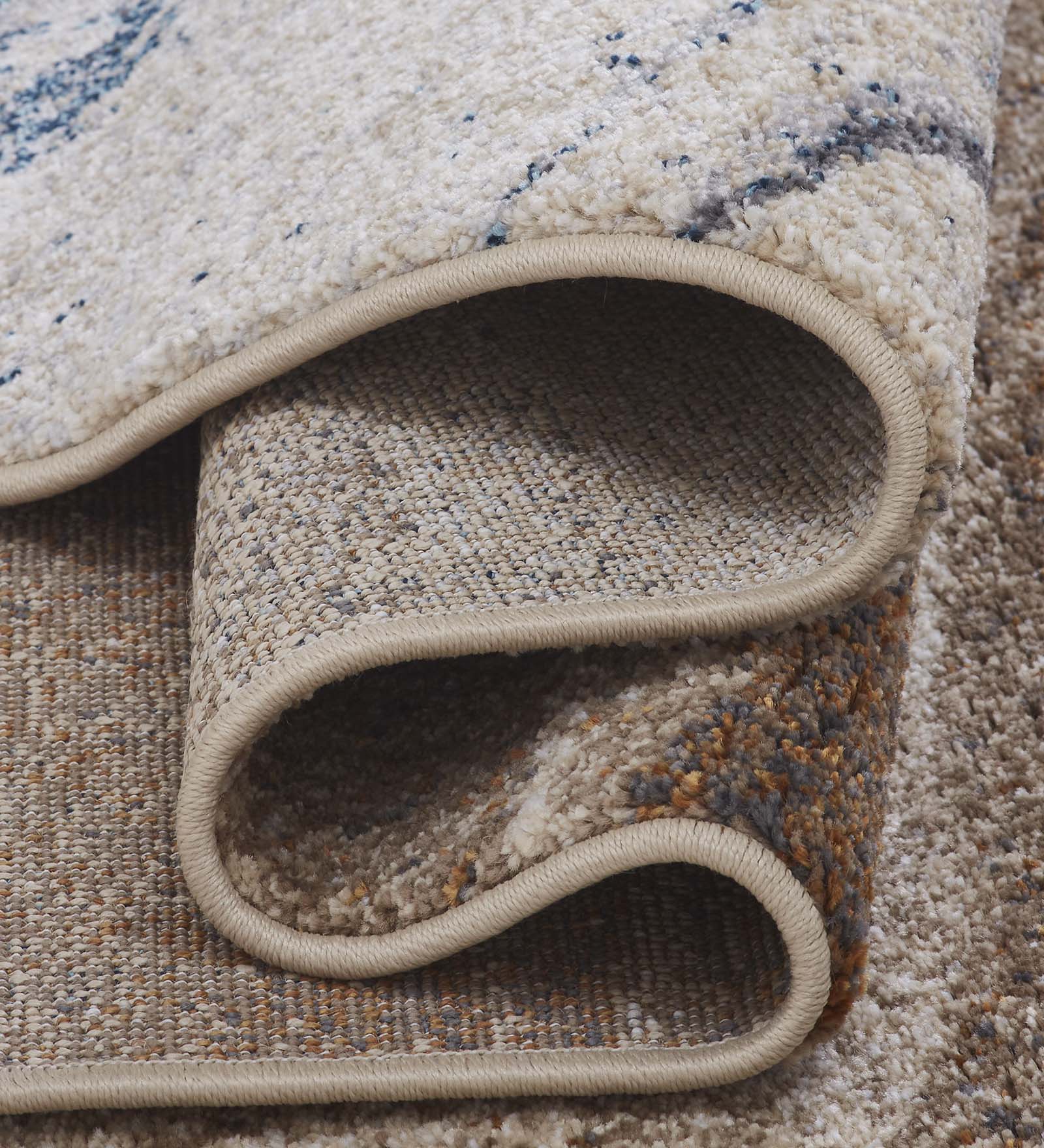 Kristy Abstract Carpet Brown and Blue